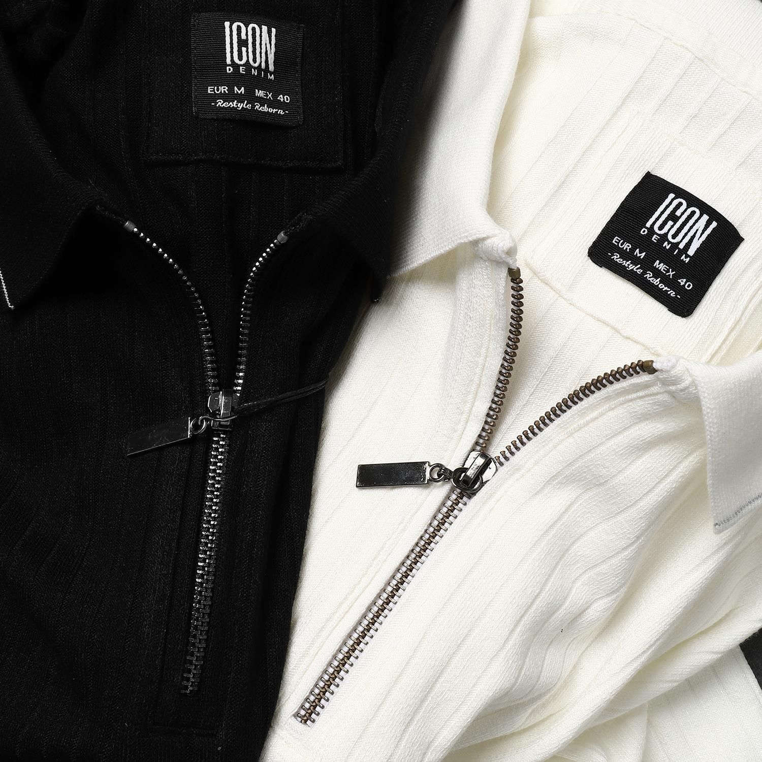 Áo polo ICON DENIM w zip