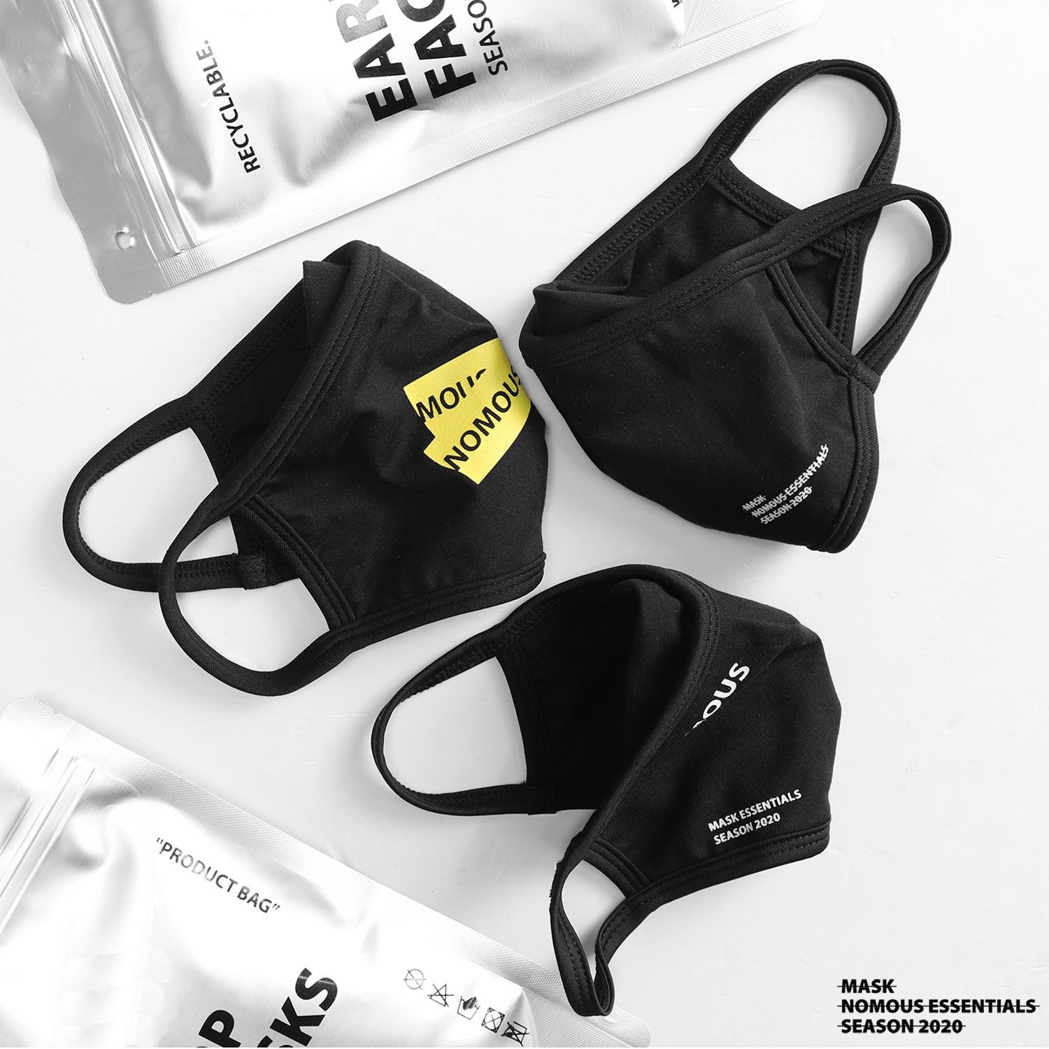Khẩu trang NOMOUS ESSENTIALS (set 3c)