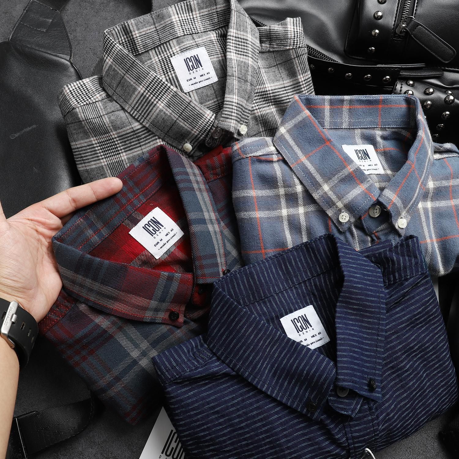 Áo sơmi ICON DENIM flannel (TN) v1