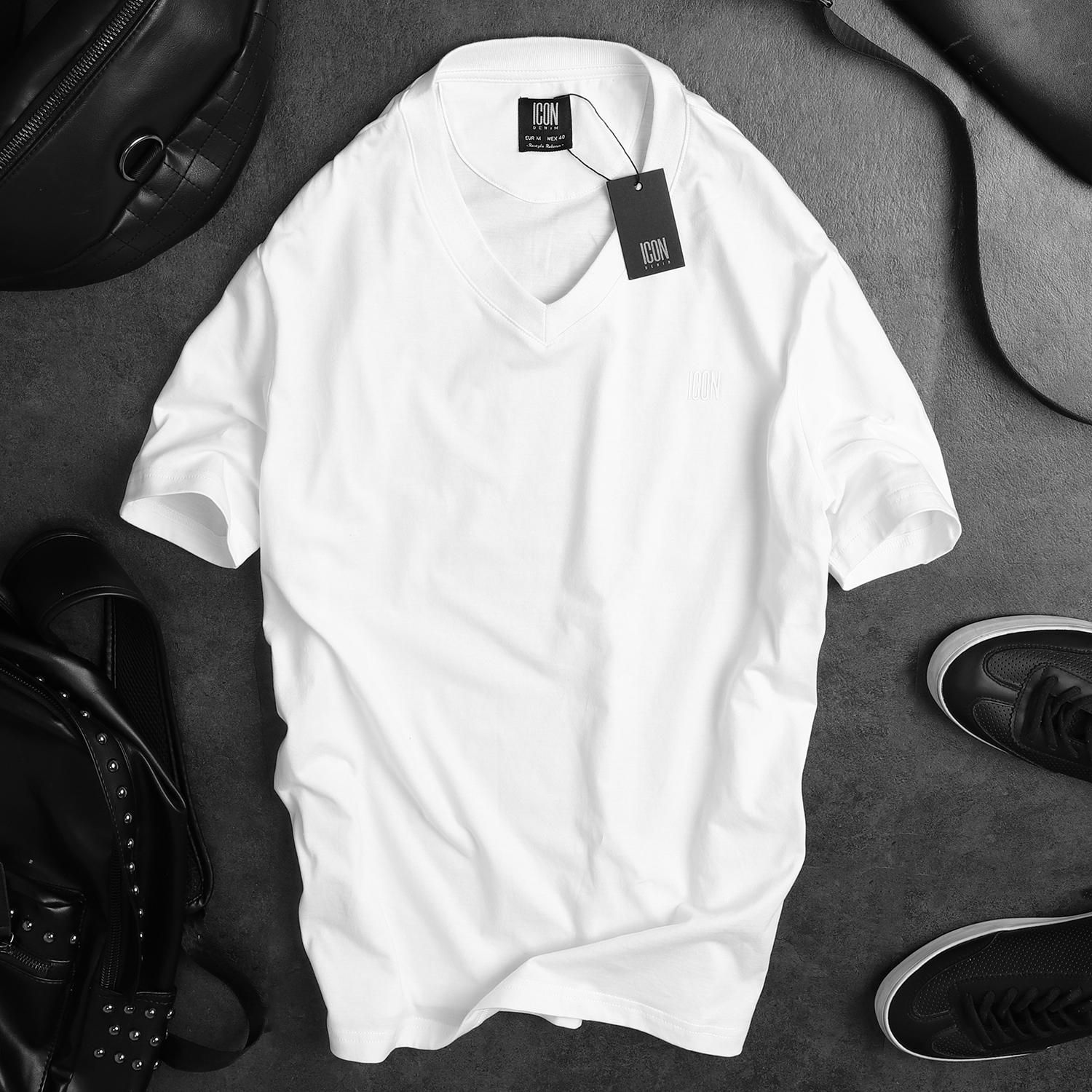Áo thun ICON DENIM basic V-neck