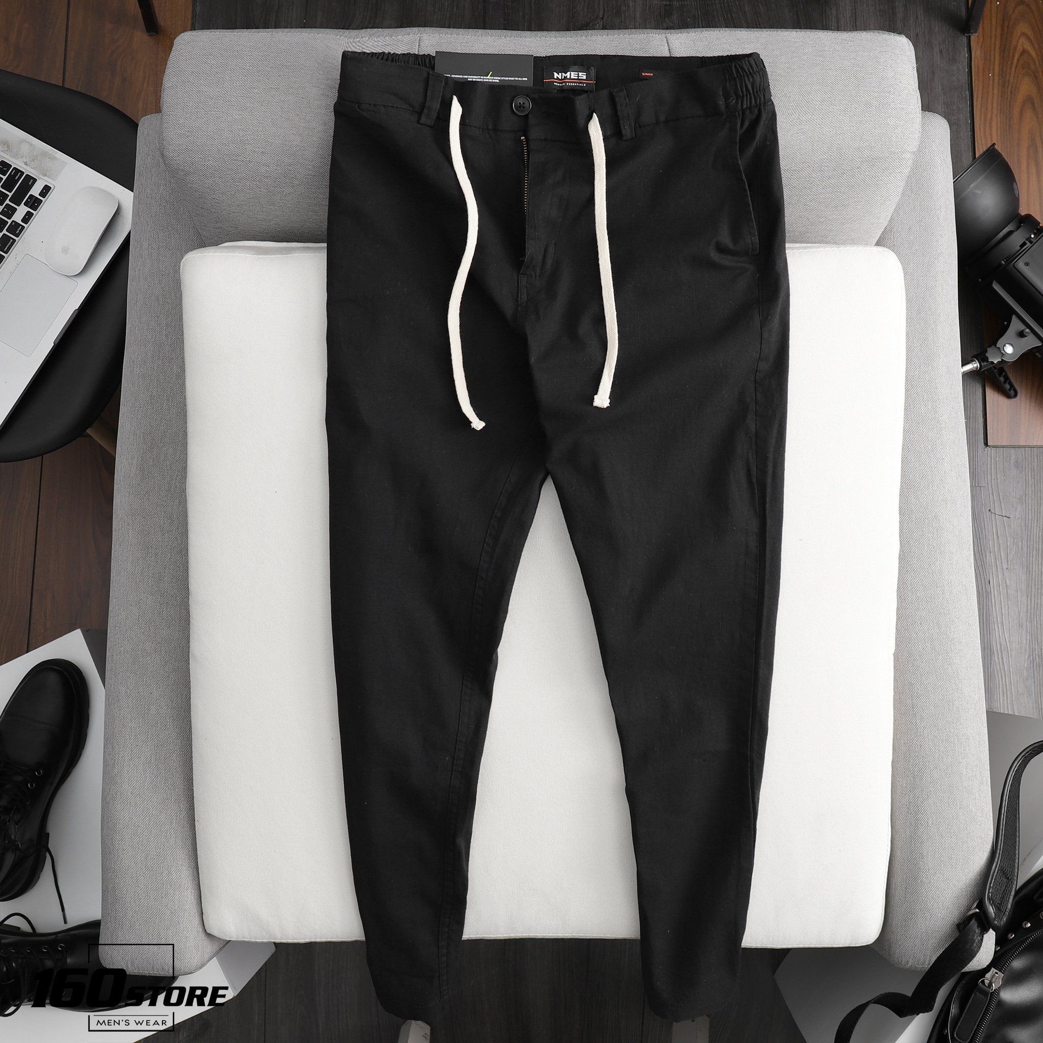 Quần dài linen lưng thun NOMOUS ESSENTIALS slim