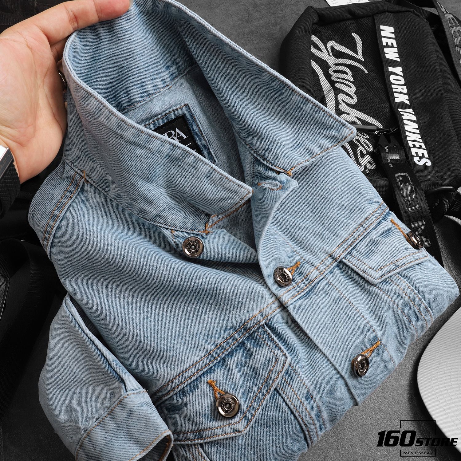 Áo khoác denim ZRA
