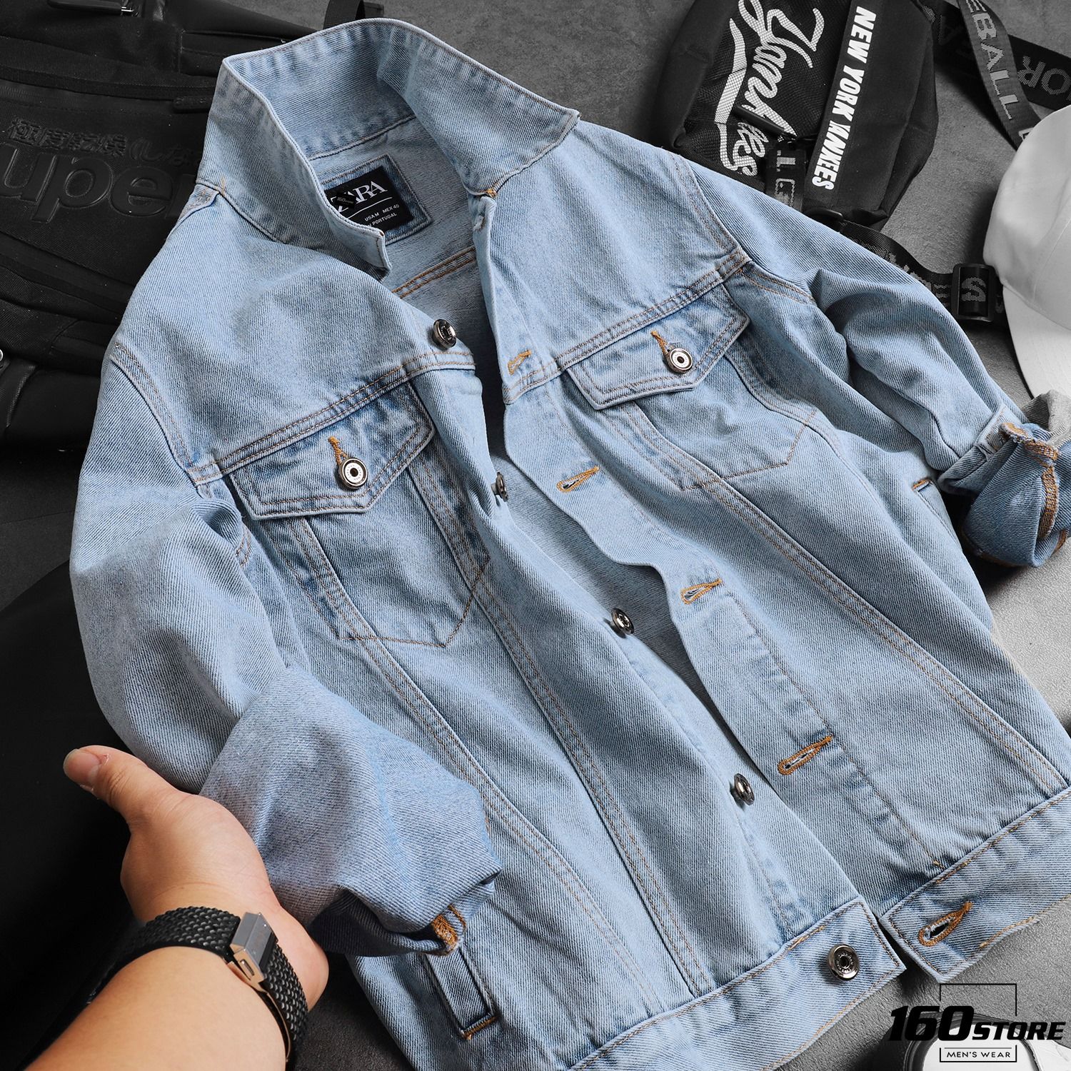 Áo khoác denim ZRA
