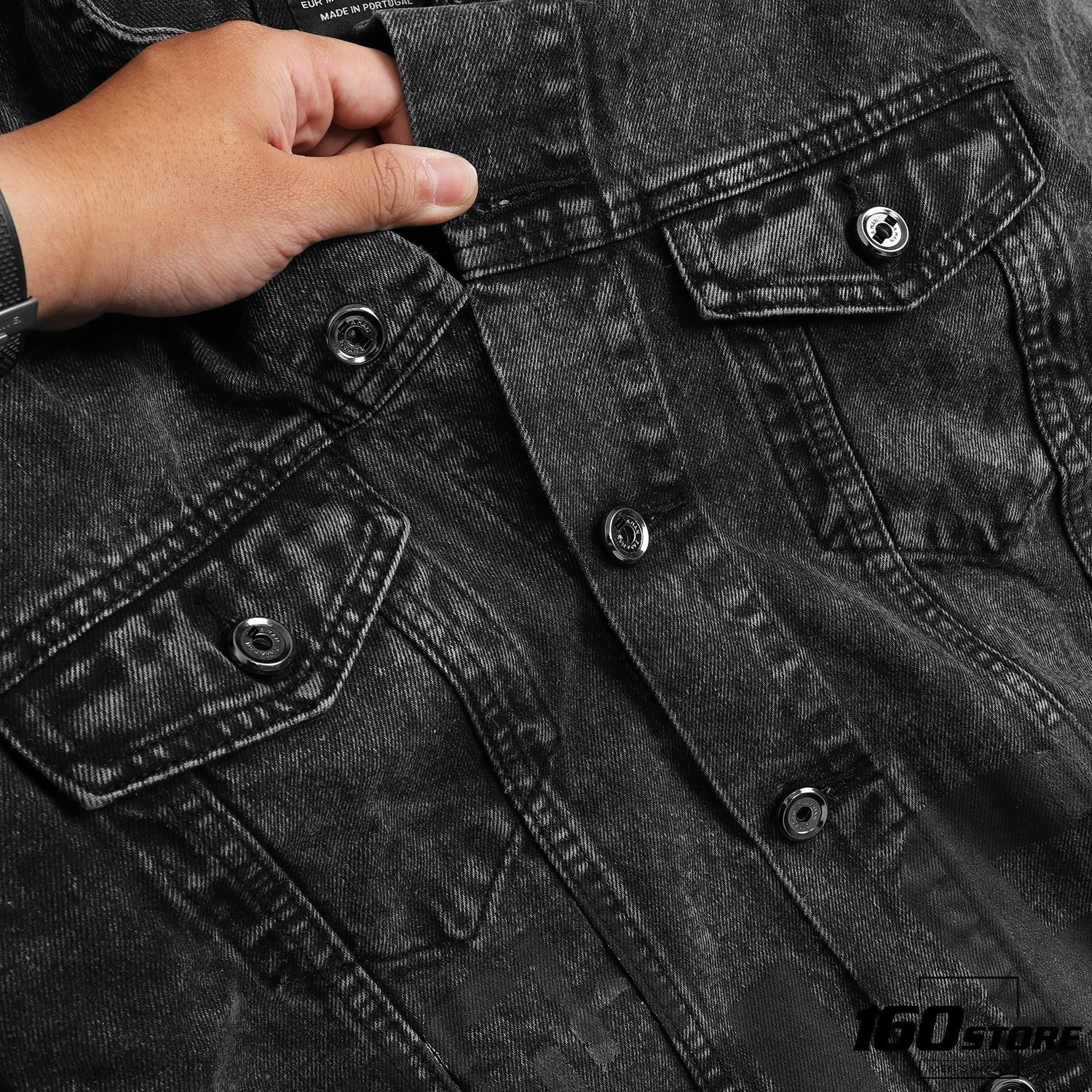Áo khoác denim ZRA High Risk grey