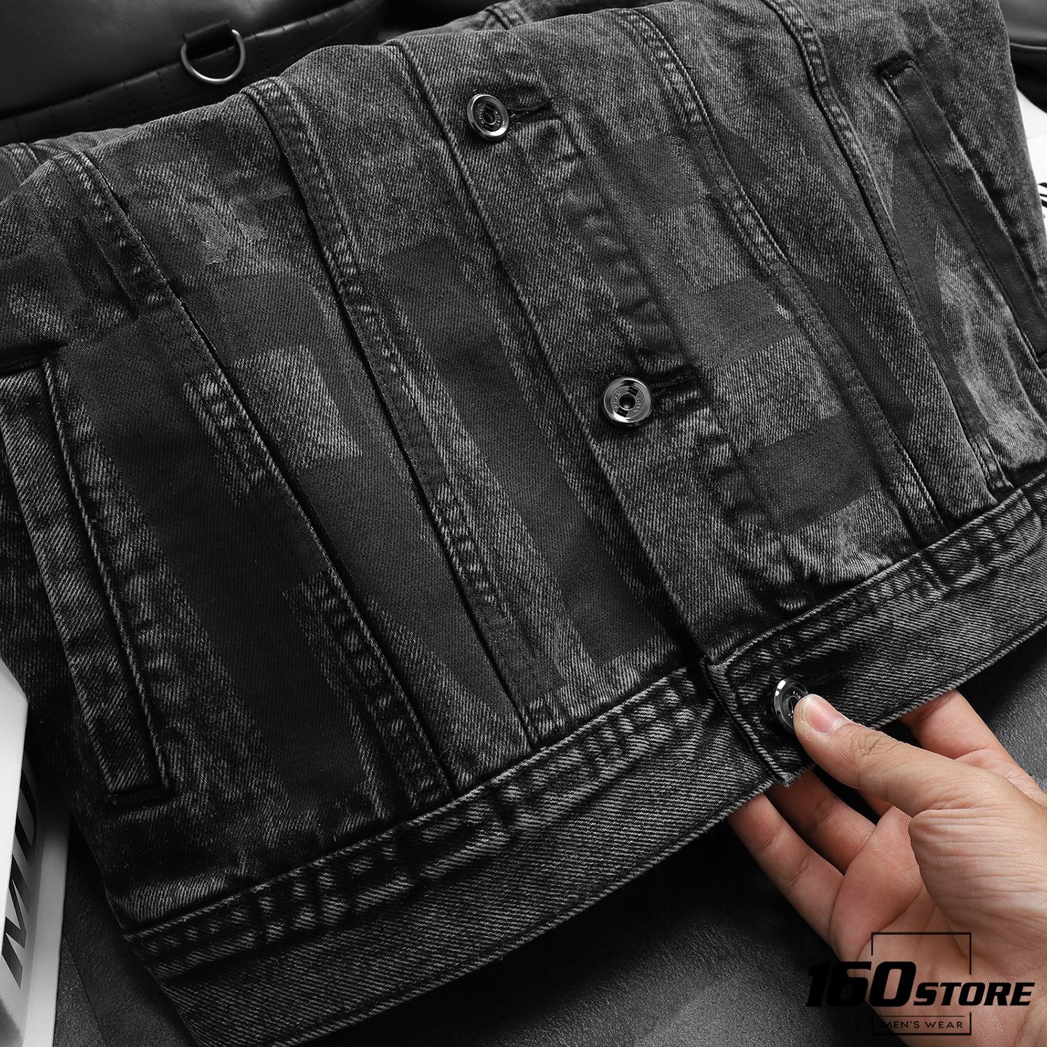 Áo khoác denim ZRA High Risk grey