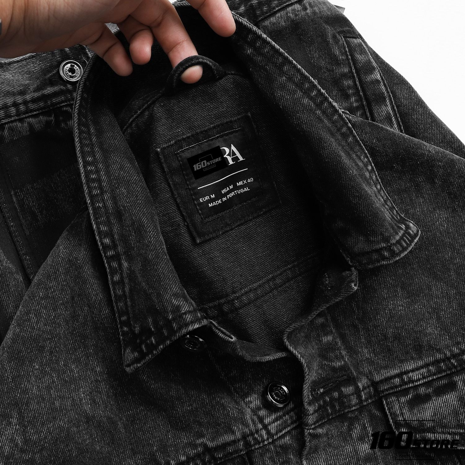 Áo khoác denim ZRA High Risk grey