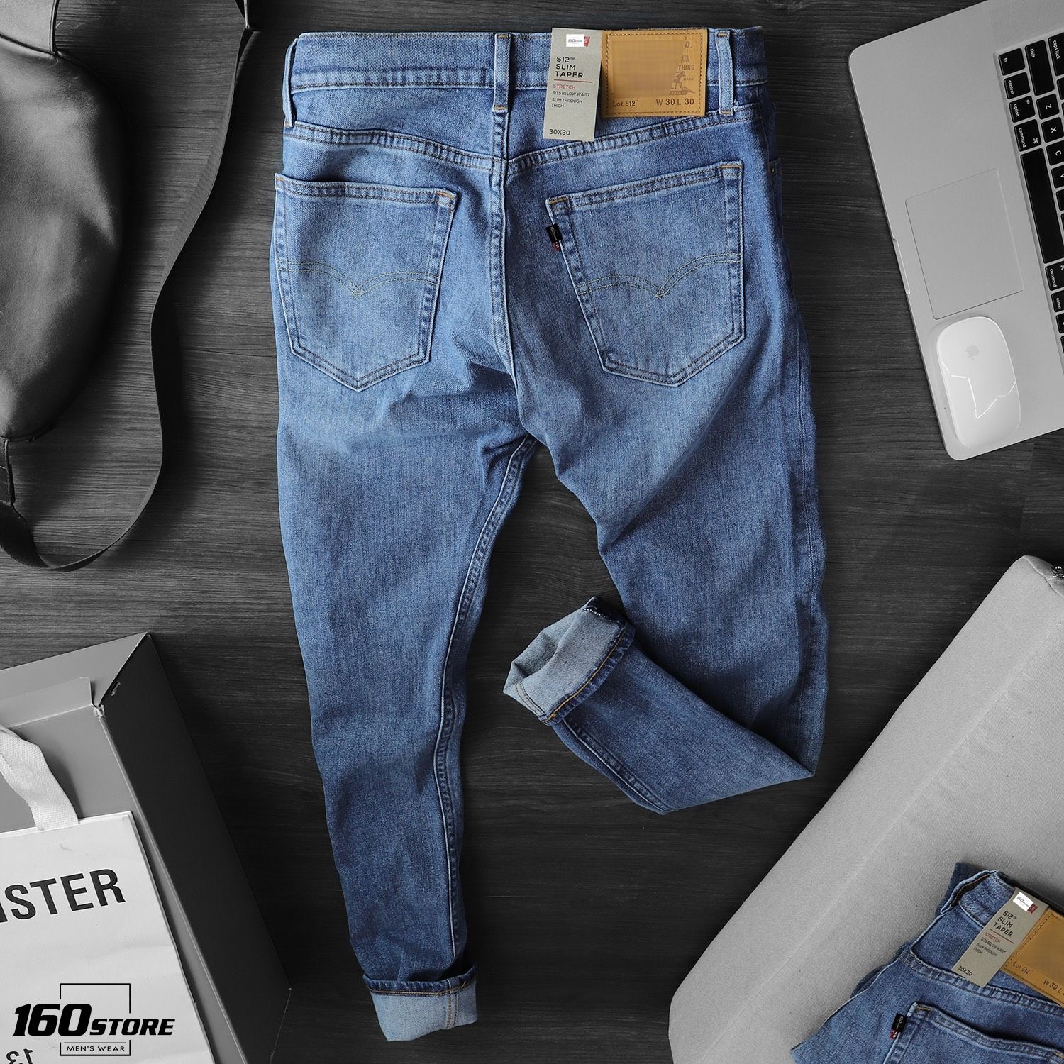 Quần Jean LVIS 512 slim taper