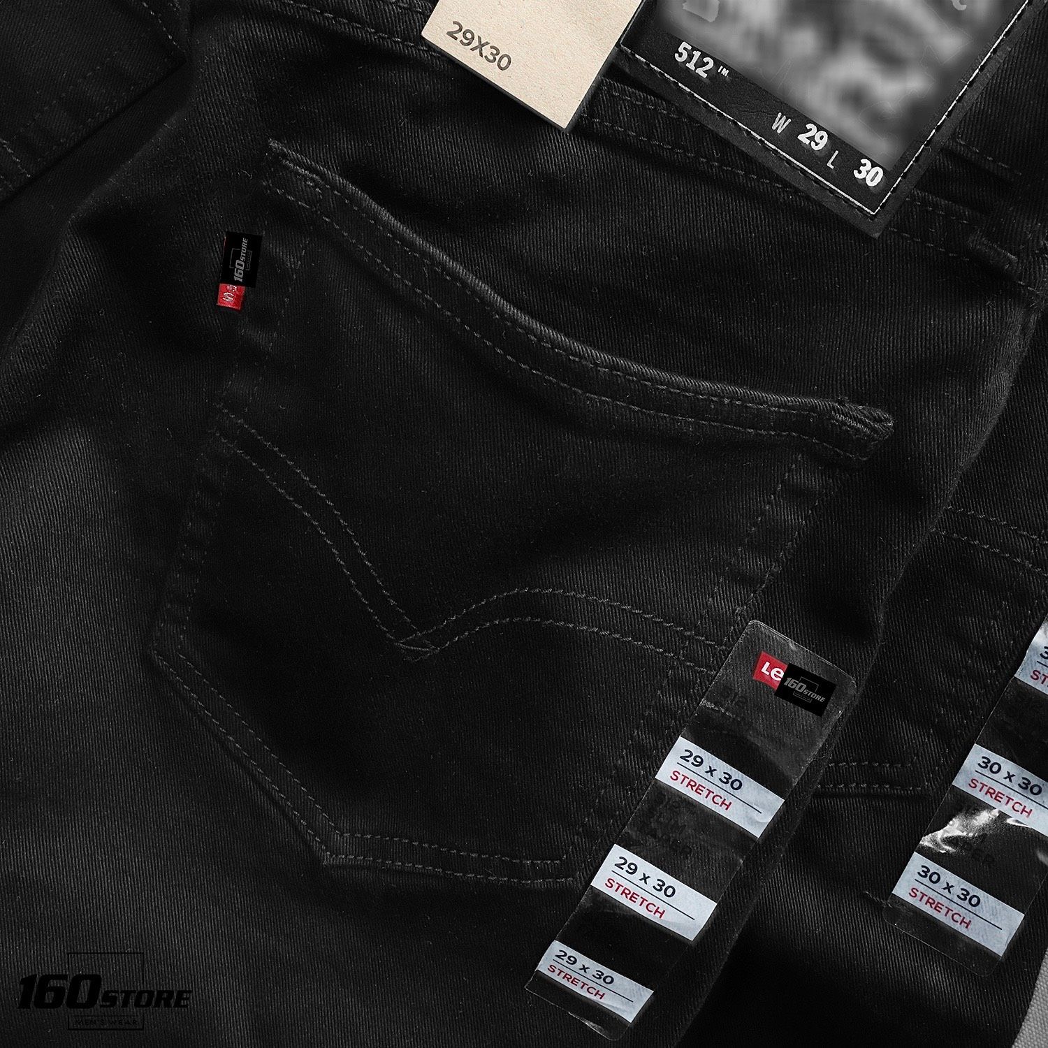 Quần Jean LVIS 512 Black