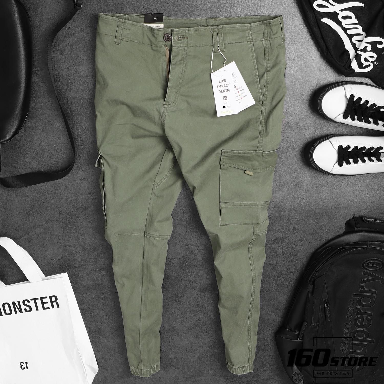 Quần jogger kaki J.J túi hộp