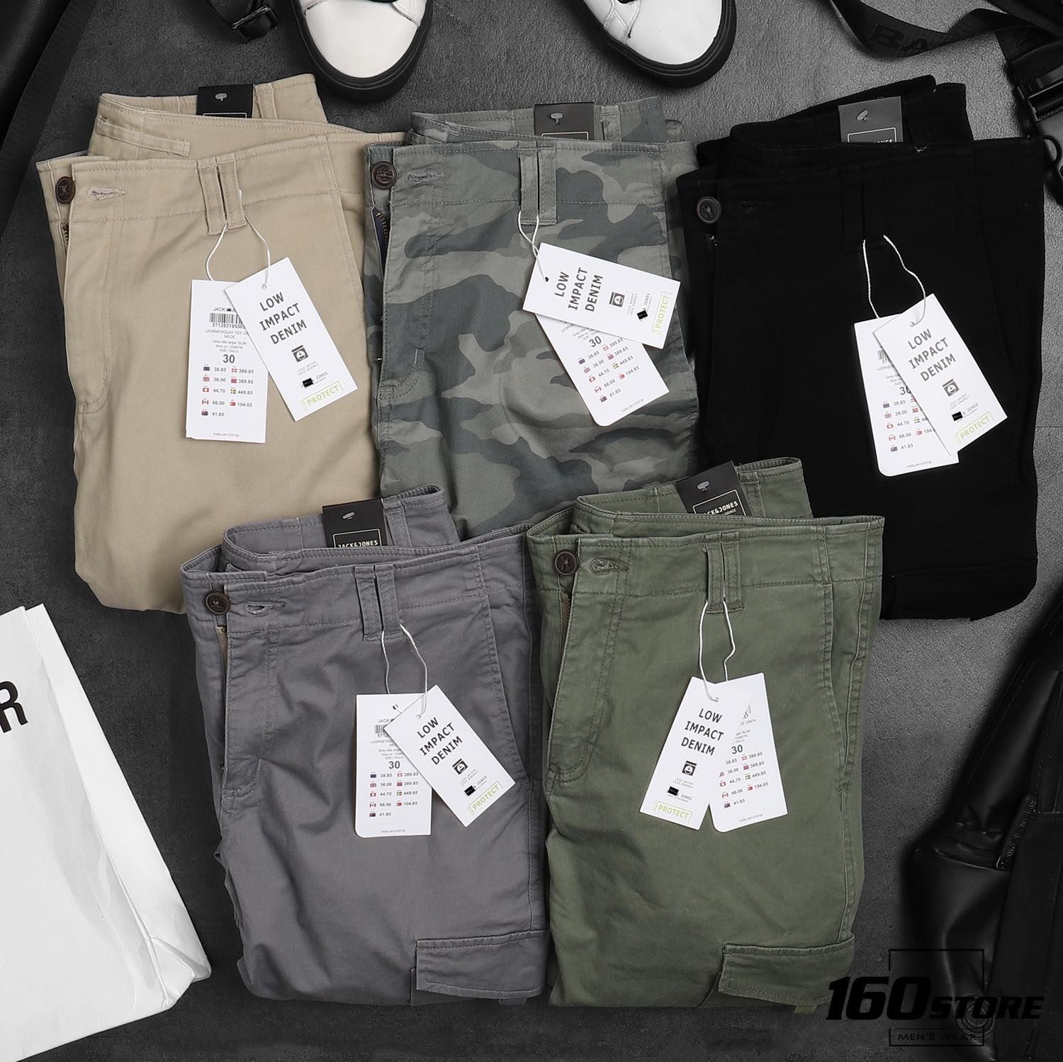 Quần jogger kaki J.J túi hộp