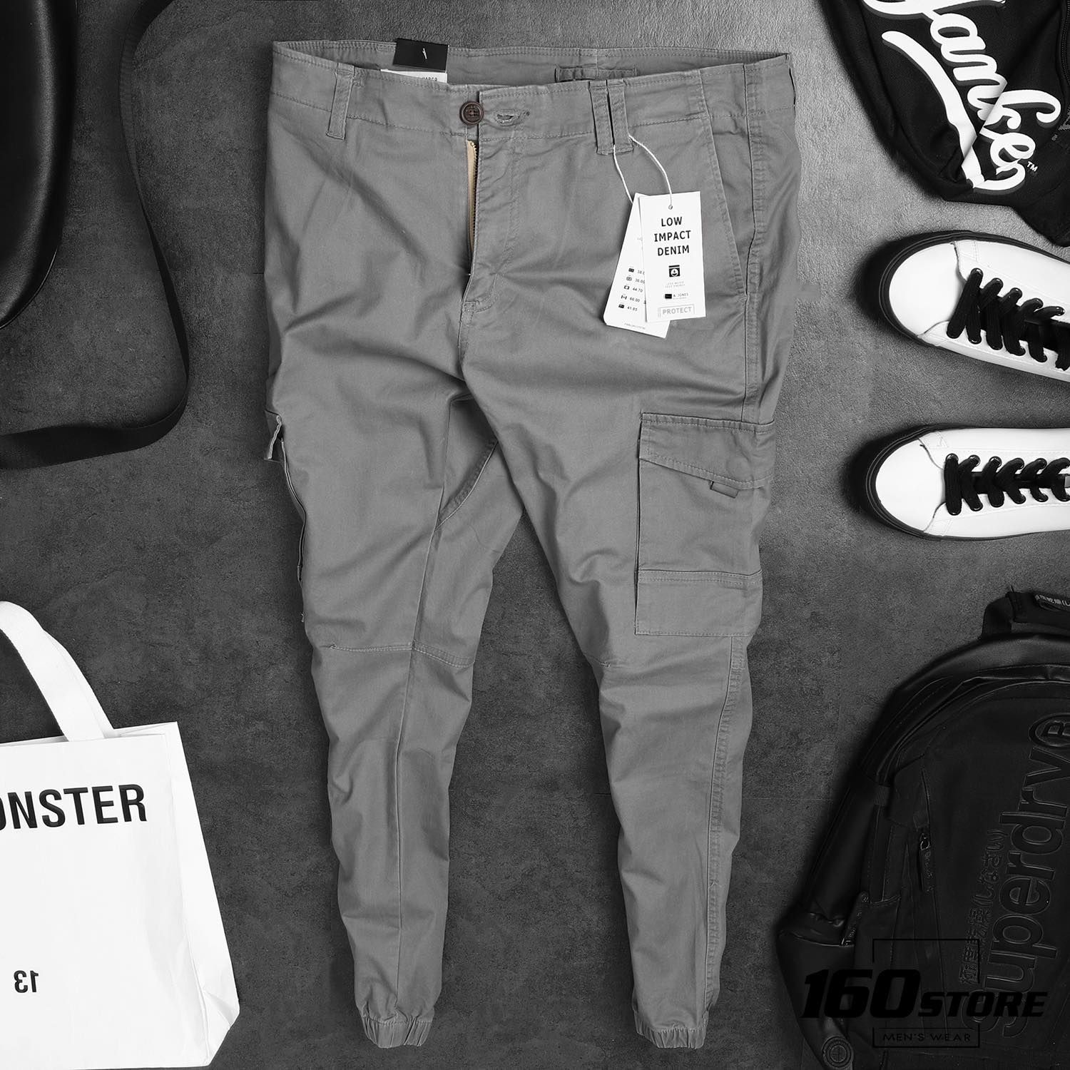 Quần jogger kaki J.J túi hộp