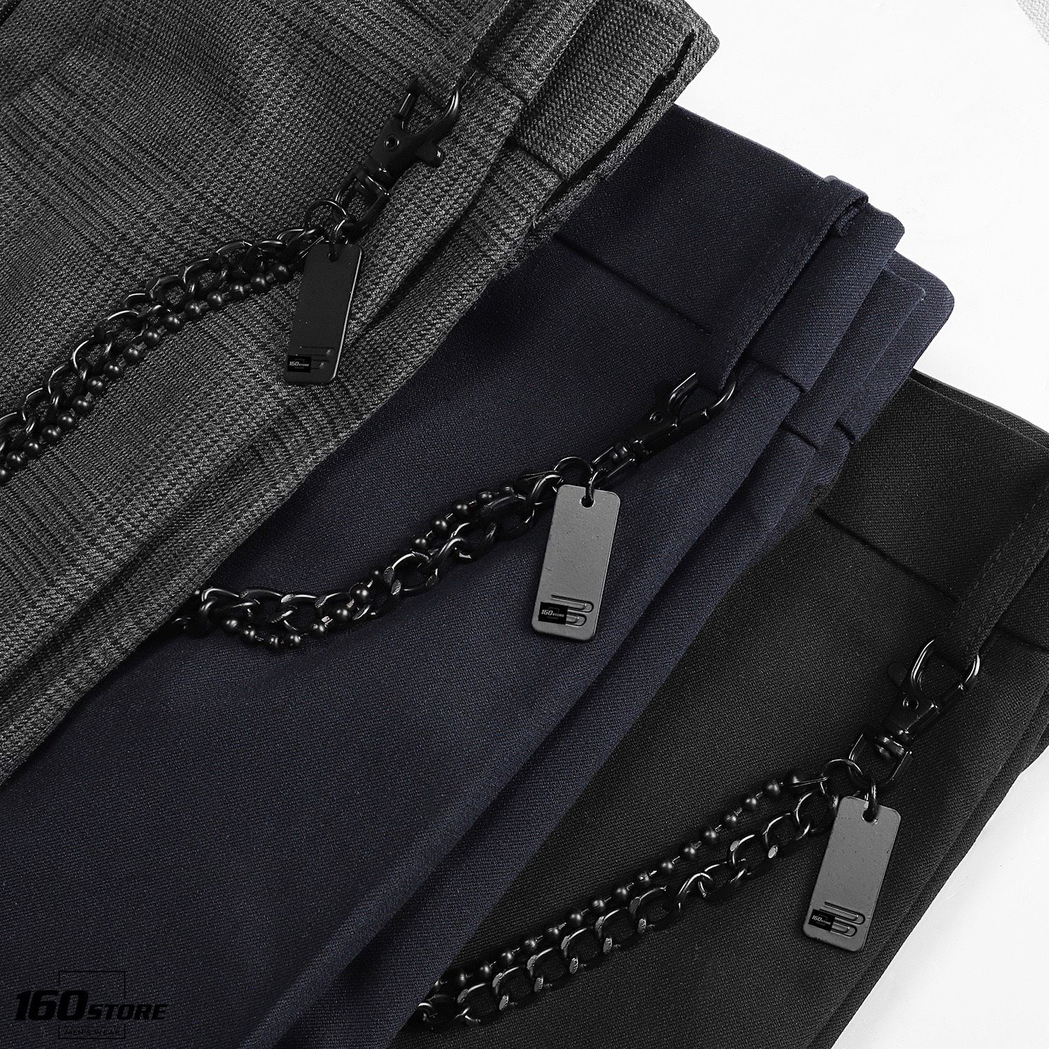 Quần tây P.B slim fit w chain