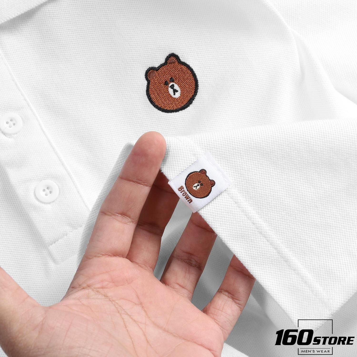 Áo polo P.B x Brown and Cony