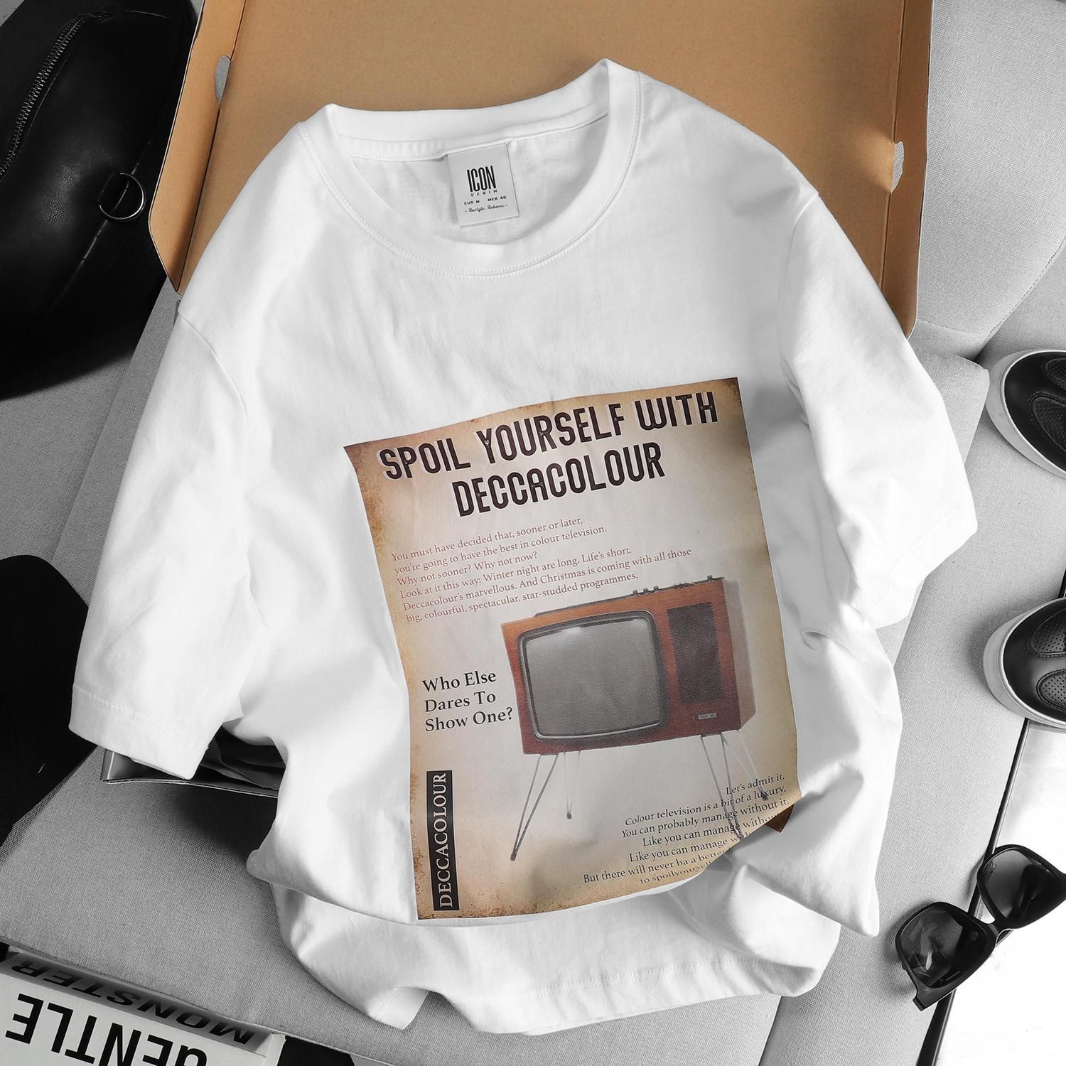 Áo thun ICON DENIM TV printed
