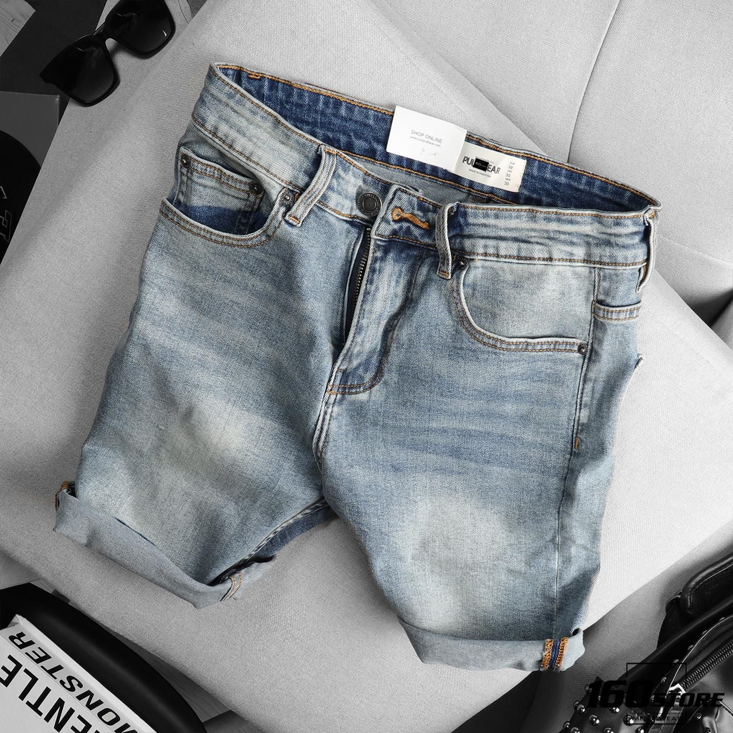 Quần short jean P.B blue
