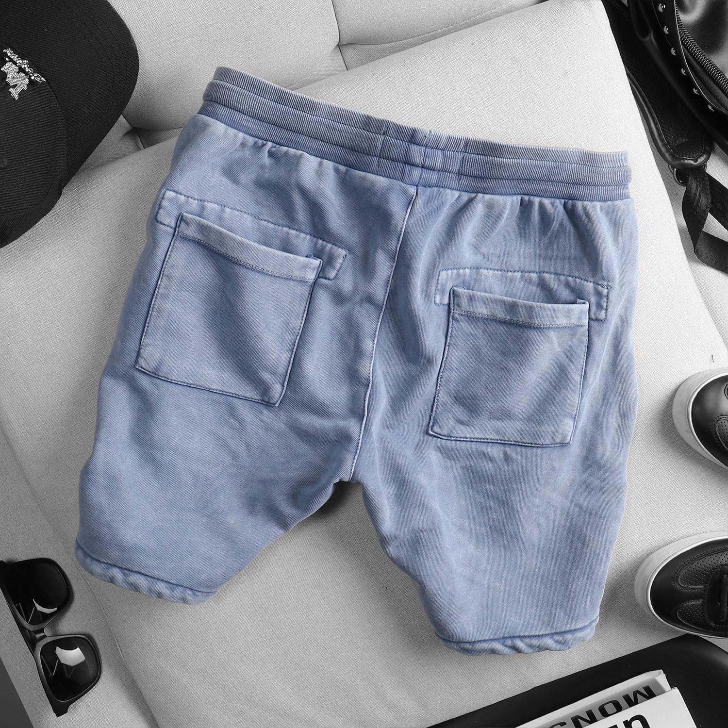 Quần short nỉ ICON DENIM wash