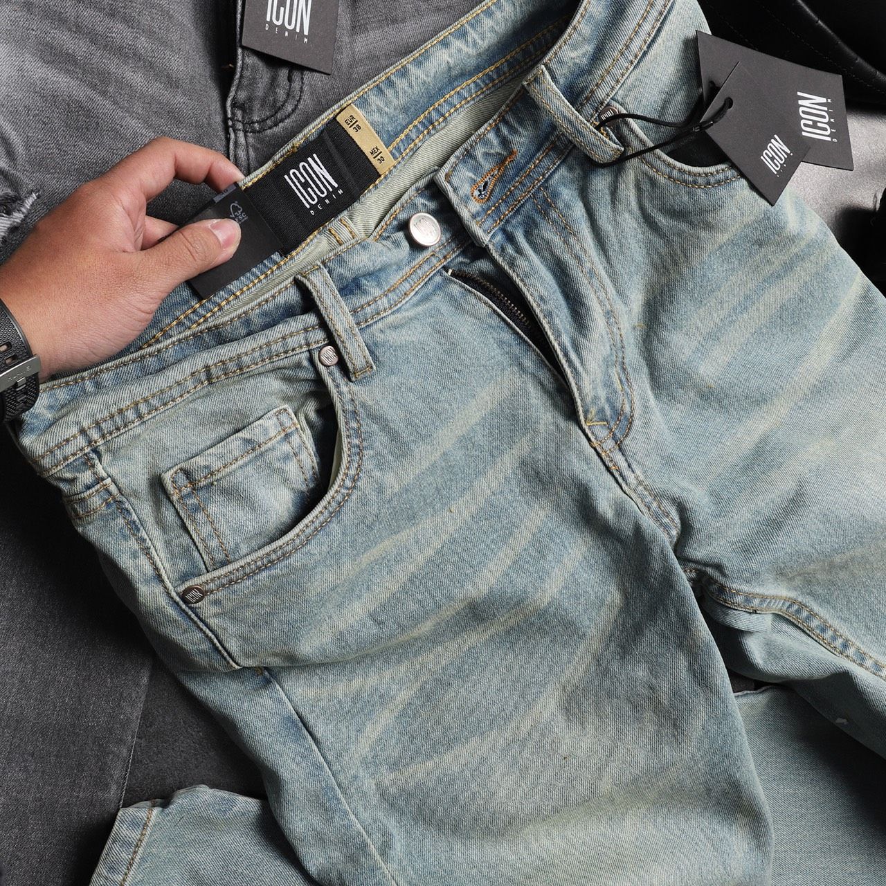 Quần jean ICON DENIM light blue skinny