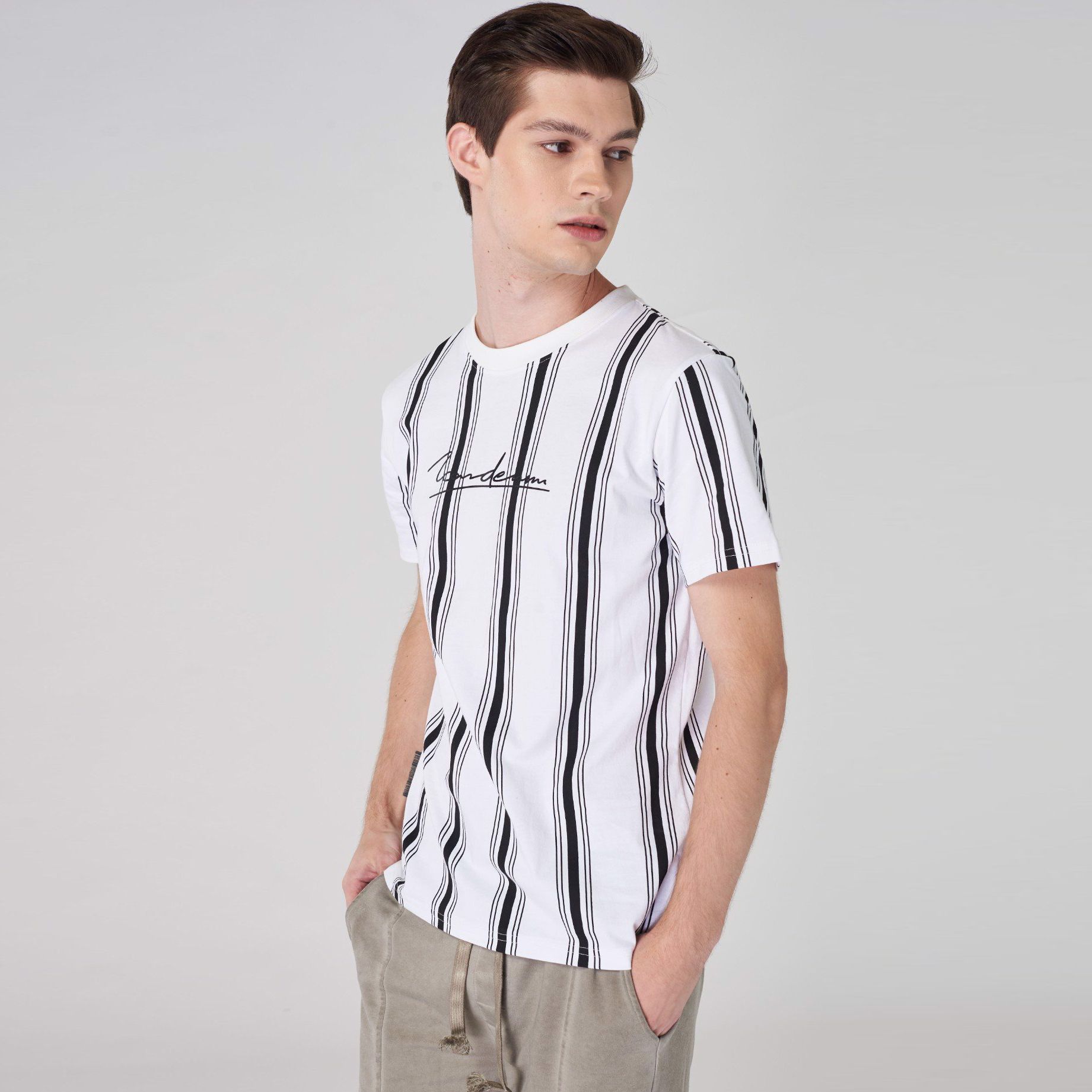 Áo thun ICON DENIM sọc