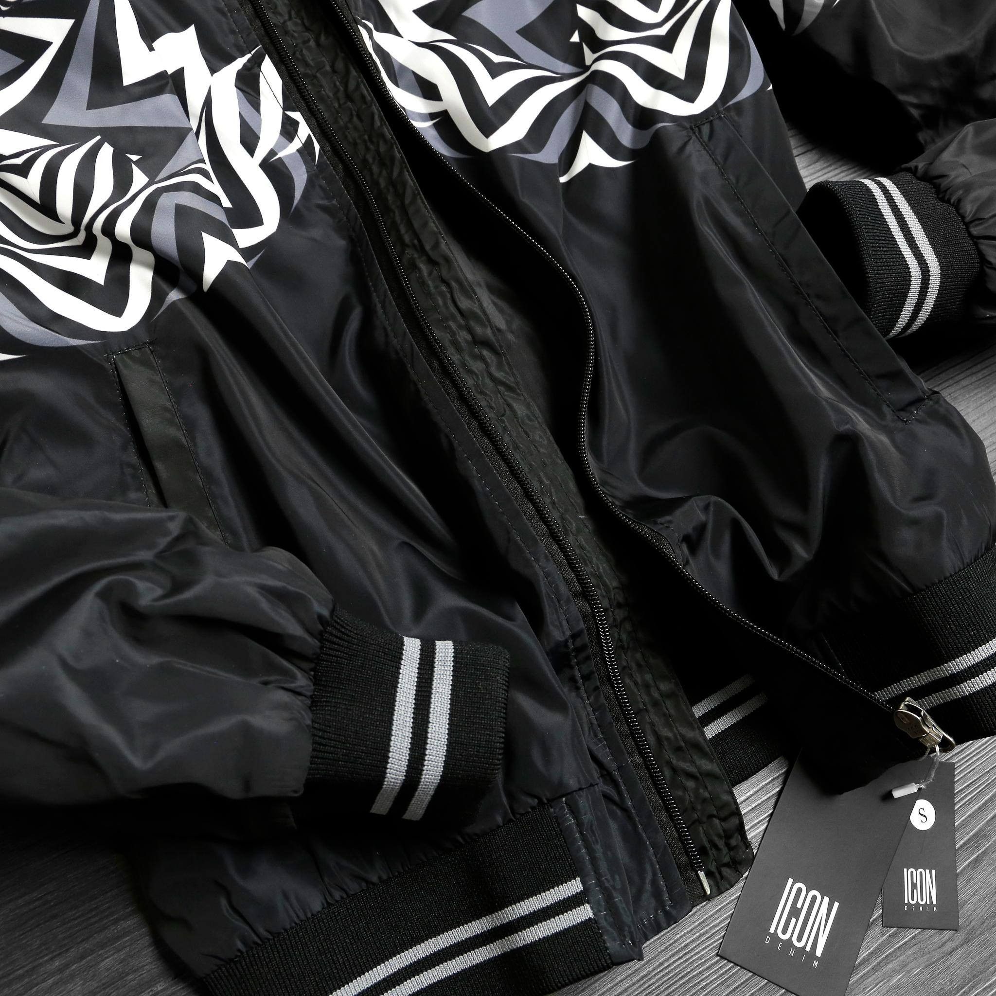 Áo khoác bomber ICON DENIM Minimalist Cool B&W