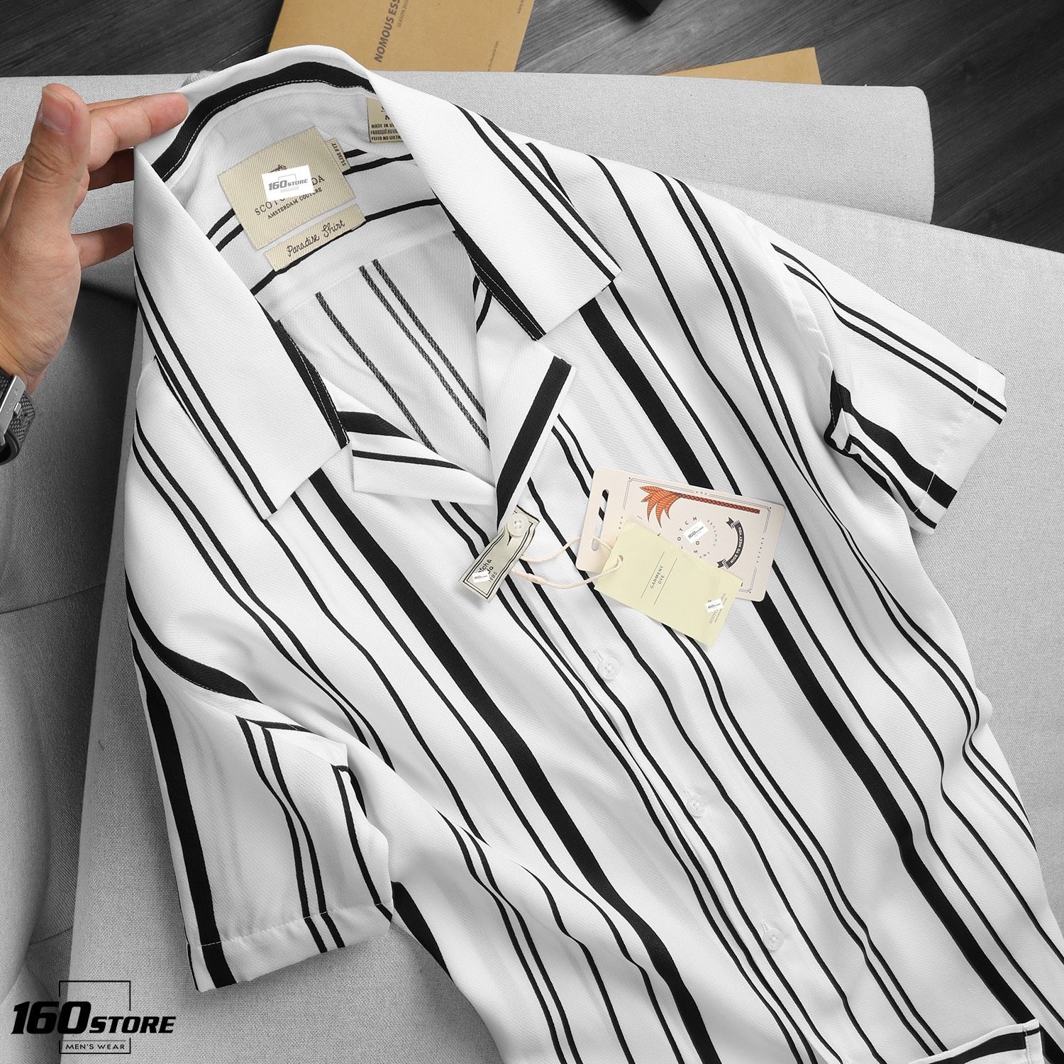 Áo sơmi tay ngắn S&S0DA stripes