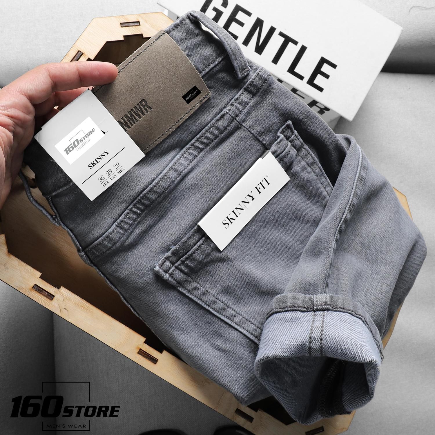 Quần jean ZRA grey ripped skinny