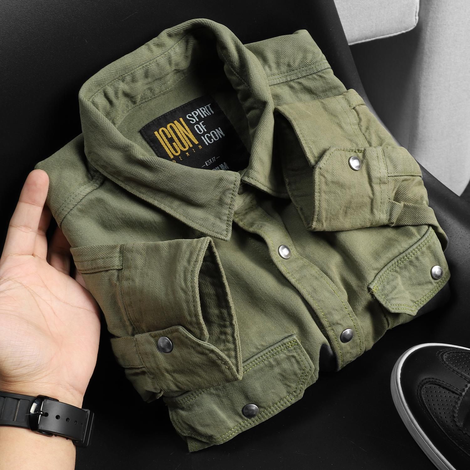 Áo sơmi jean ICON DENIM