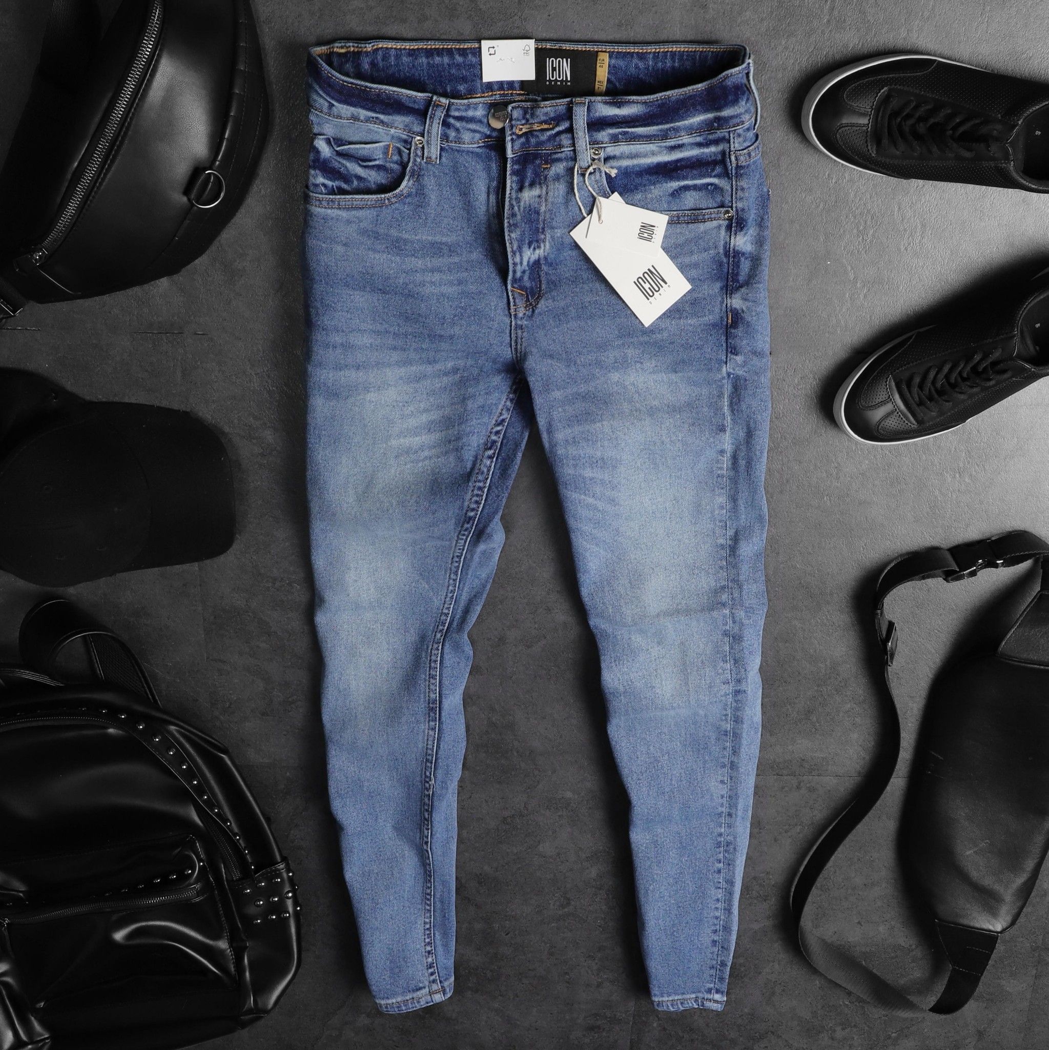 Quần jean ICON DENIM blue skinny