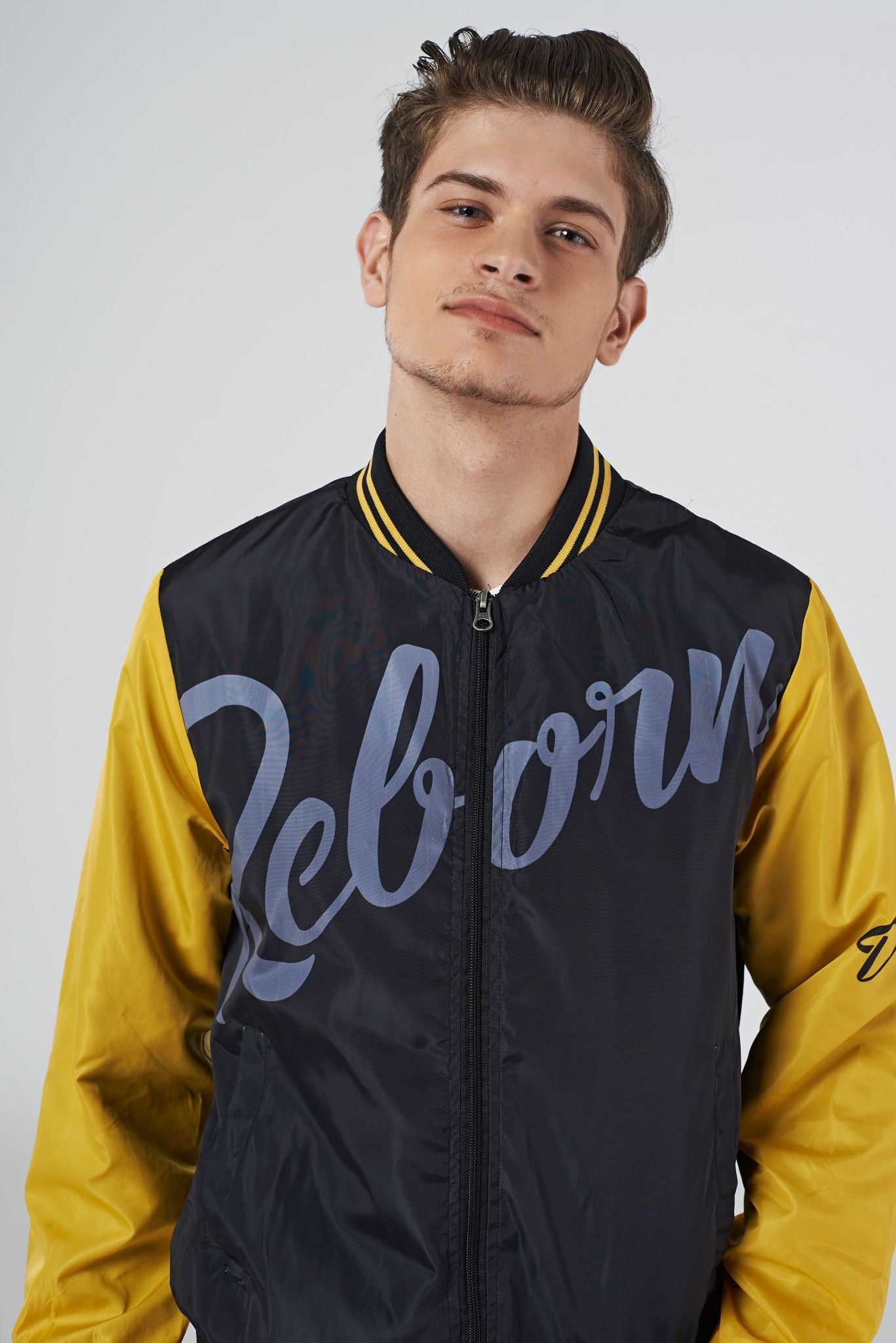Áo khoác bomber ICON DENIM Reborn black