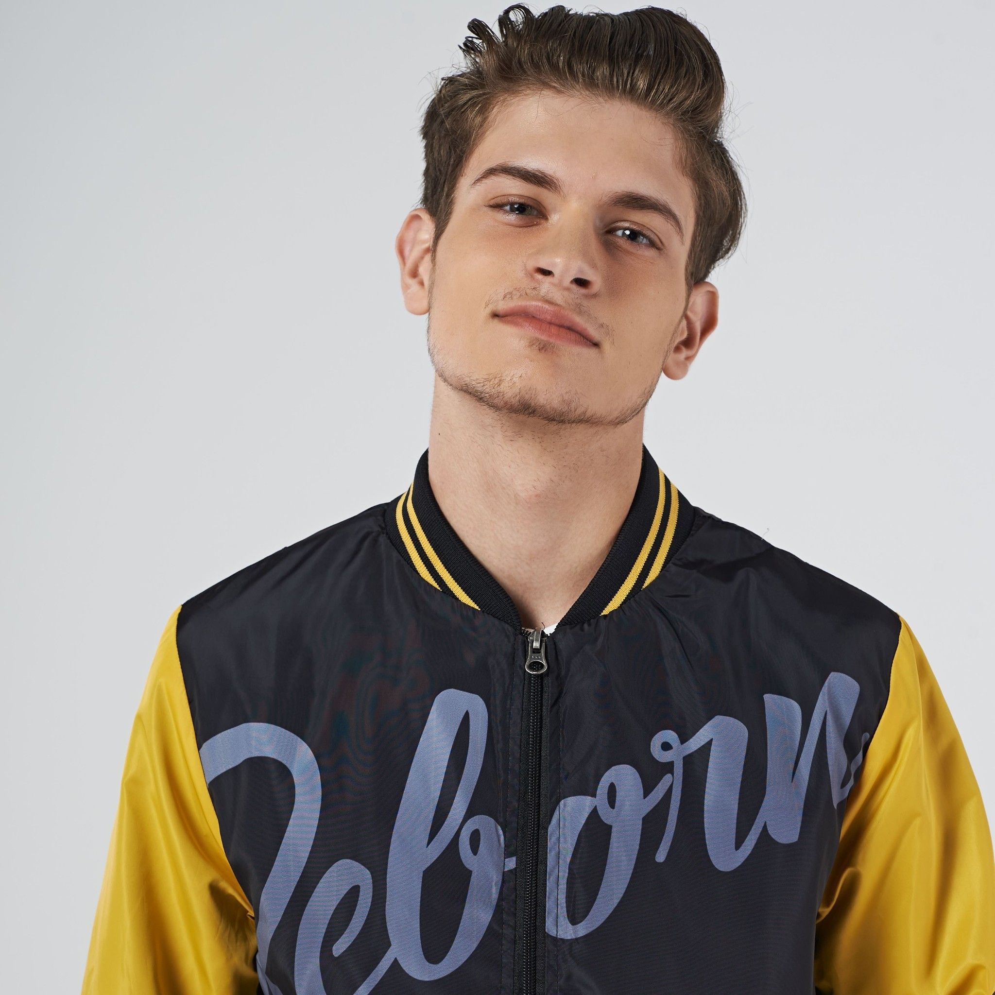 Áo khoác bomber ICON DENIM Reborn black