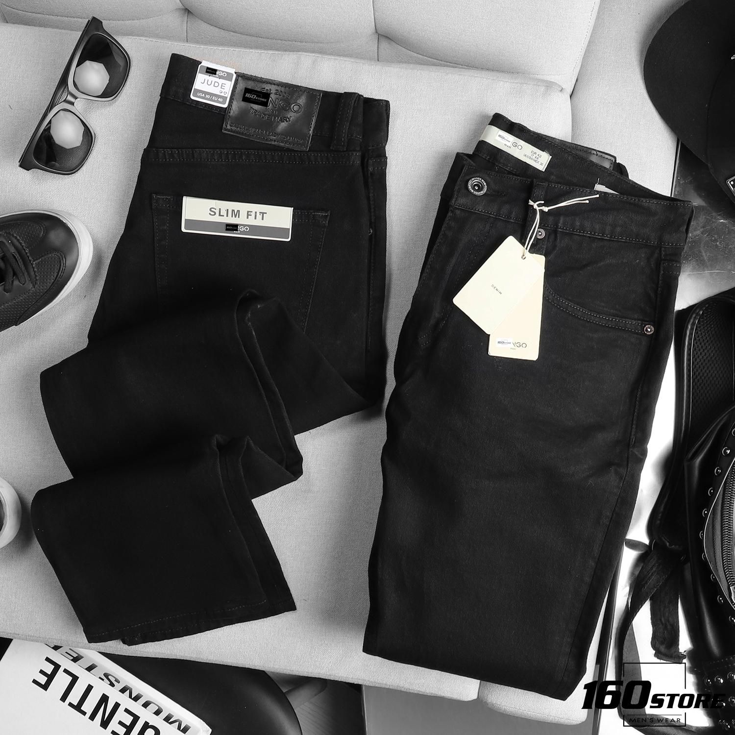 Quần jean M.N.G black slim fit