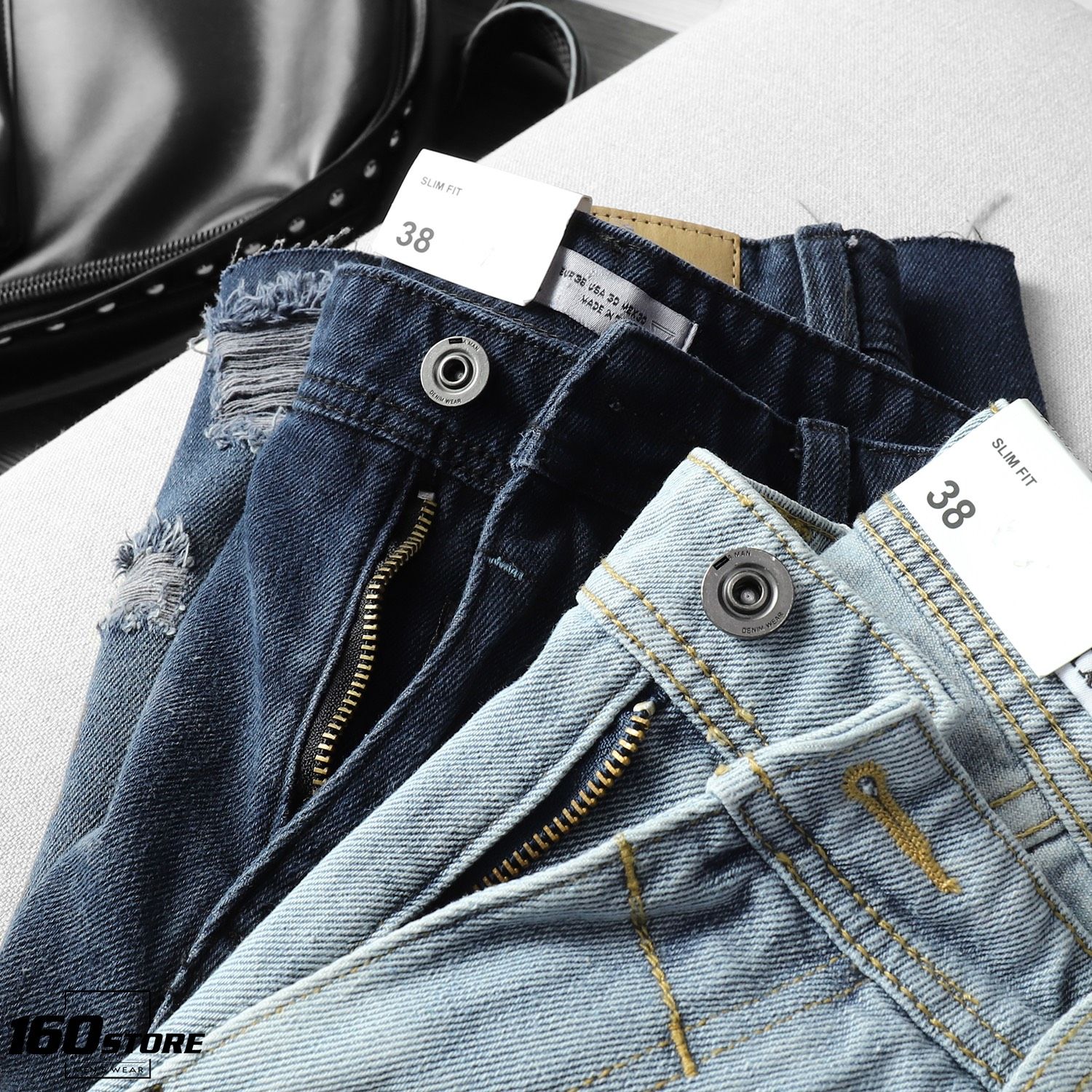Quần Short Jean ZRA Ripped
