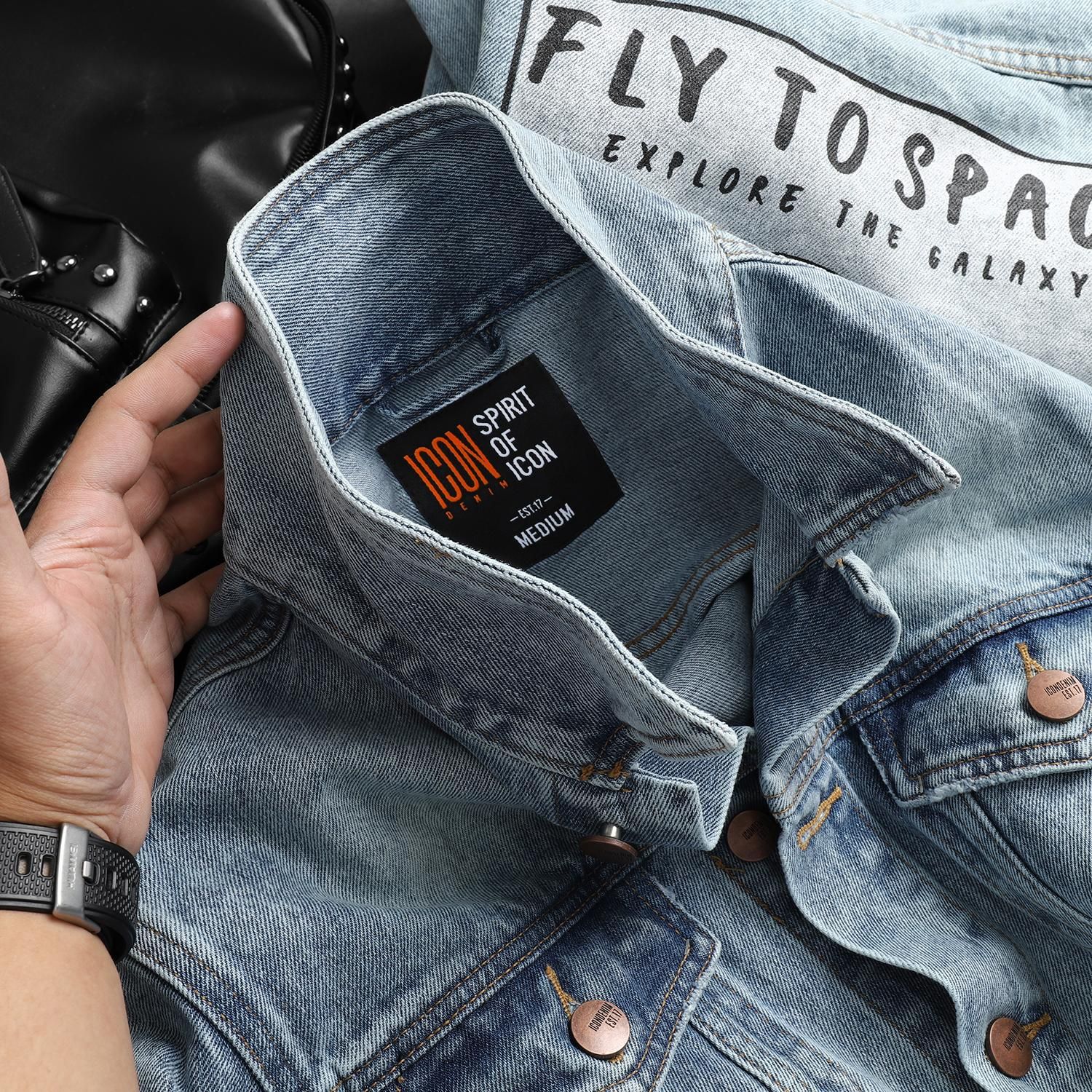 Áo khoác jean ICON DENIM Fly To Space