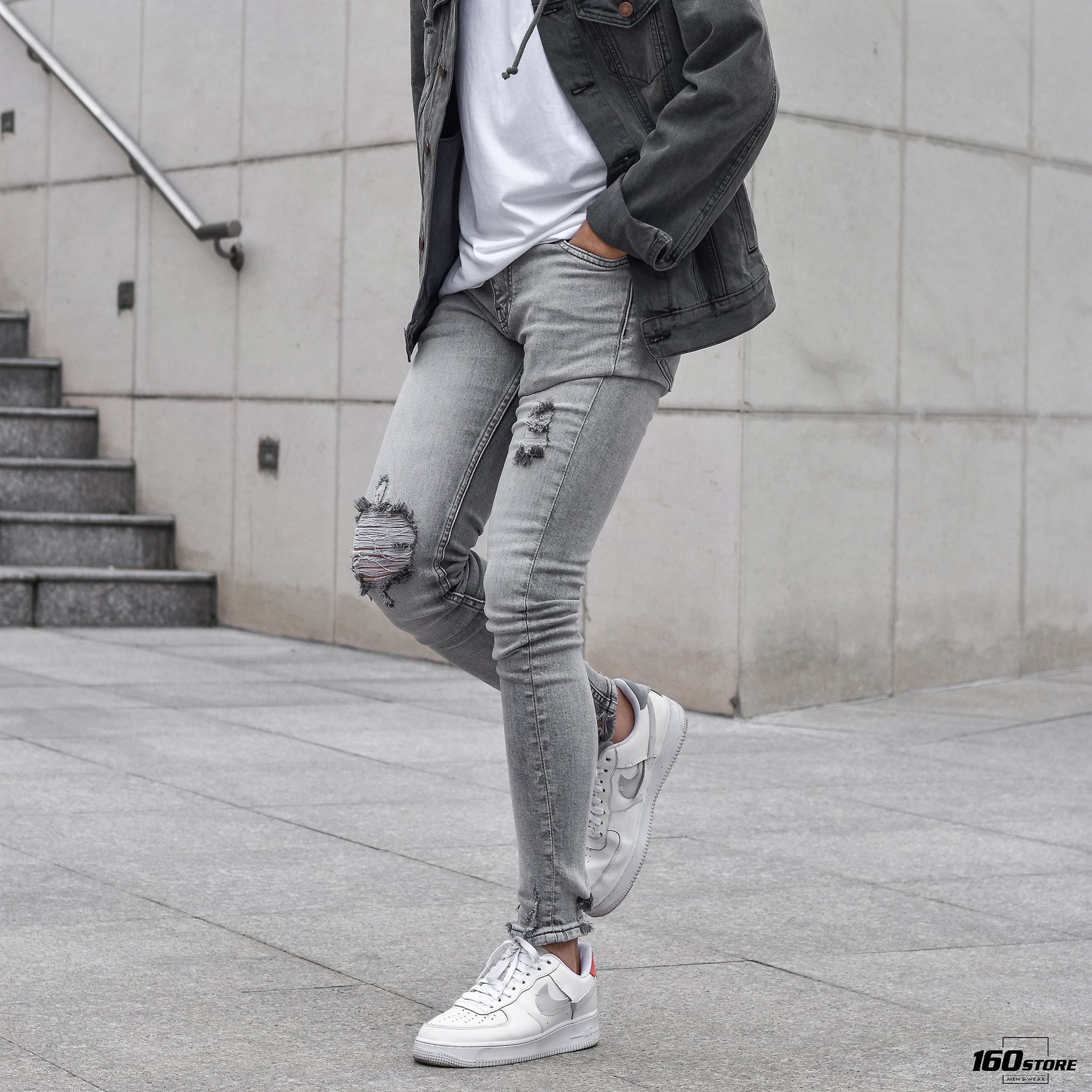 Quần jeans ICON DENIM skinny ripped