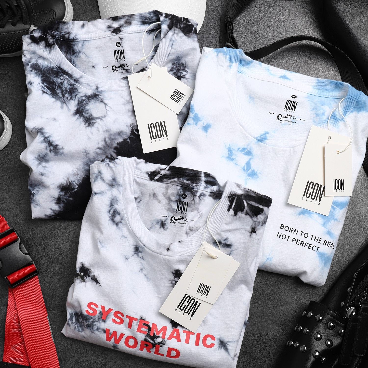Áo thun ICON DENIM wash