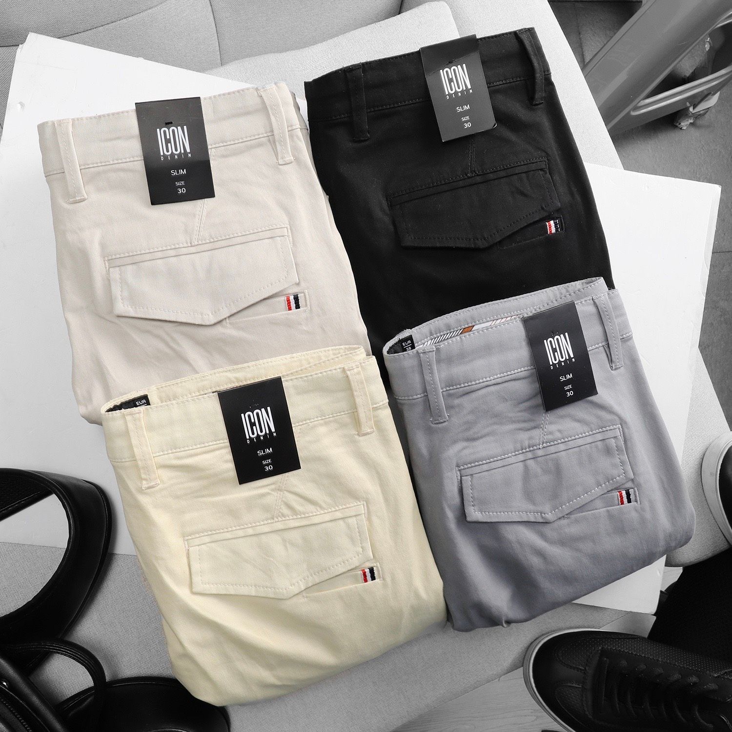 Quần kaki ICON DENIM slim ss20