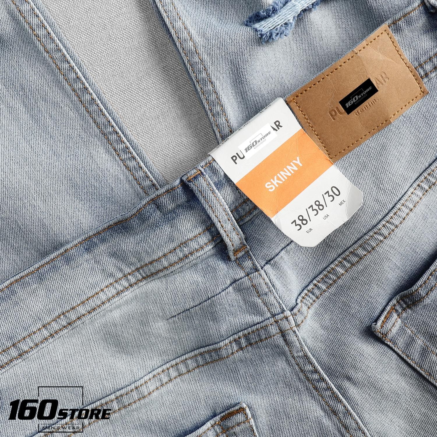 Quần jean P.B light blue ripped