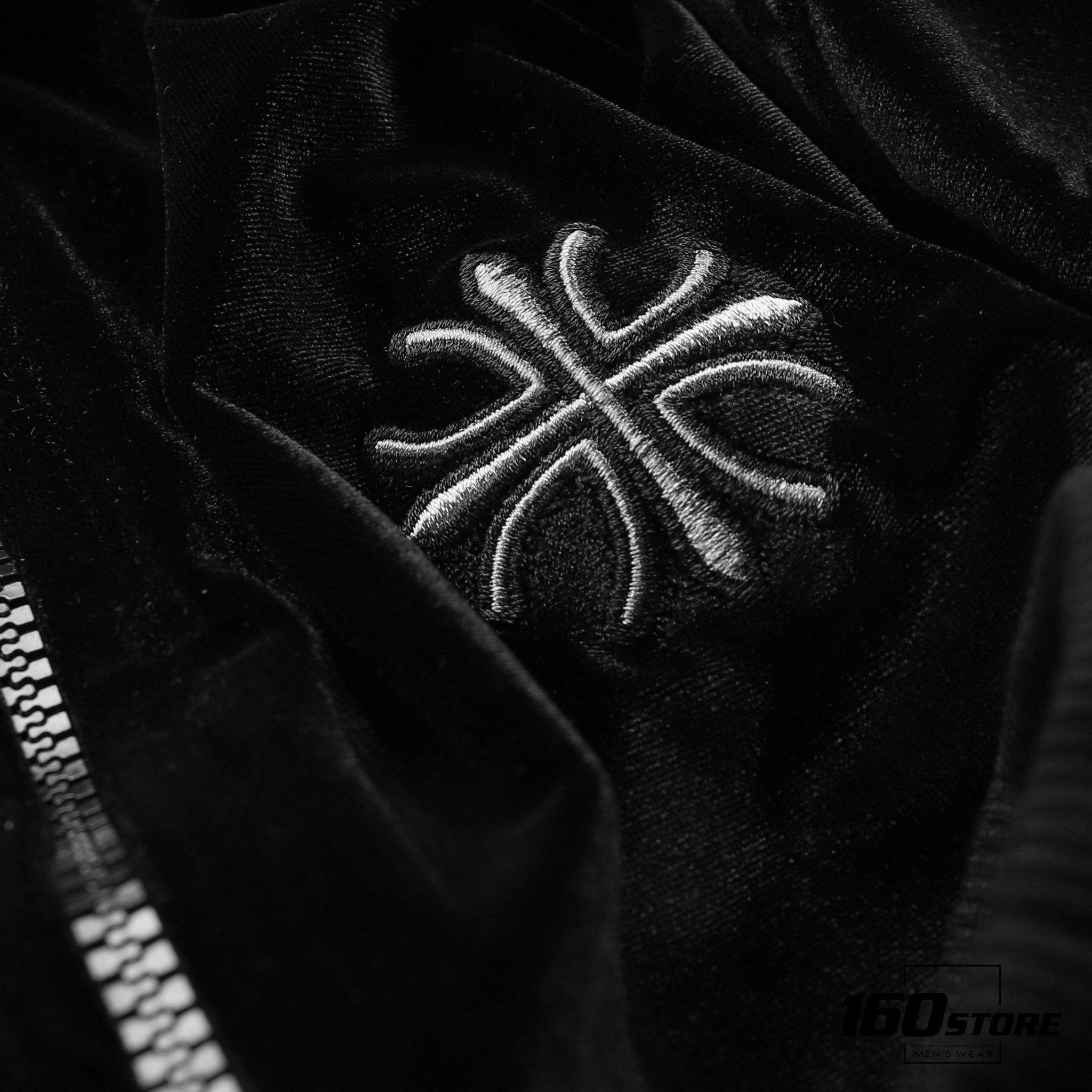 Áo khoác zip BOUTON nhung
