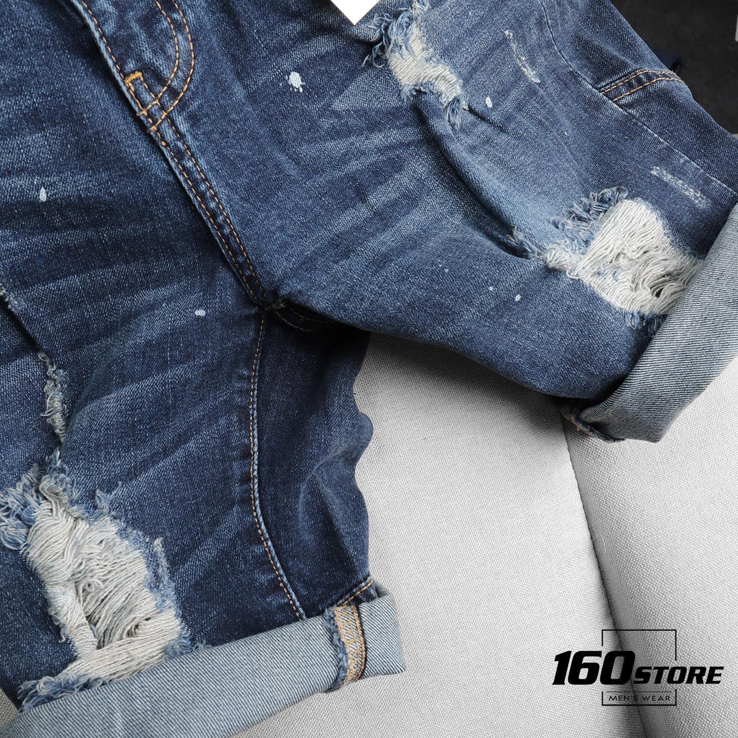 Quần short jean ZRA ripped
