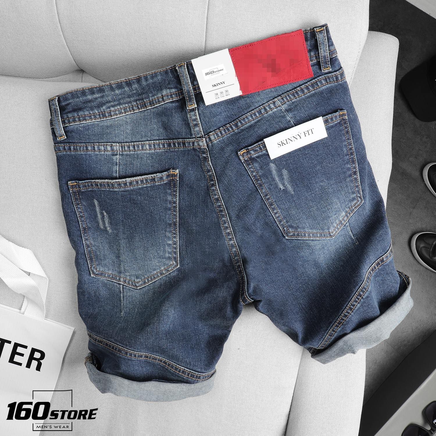 Quần short jean ZRA ripped