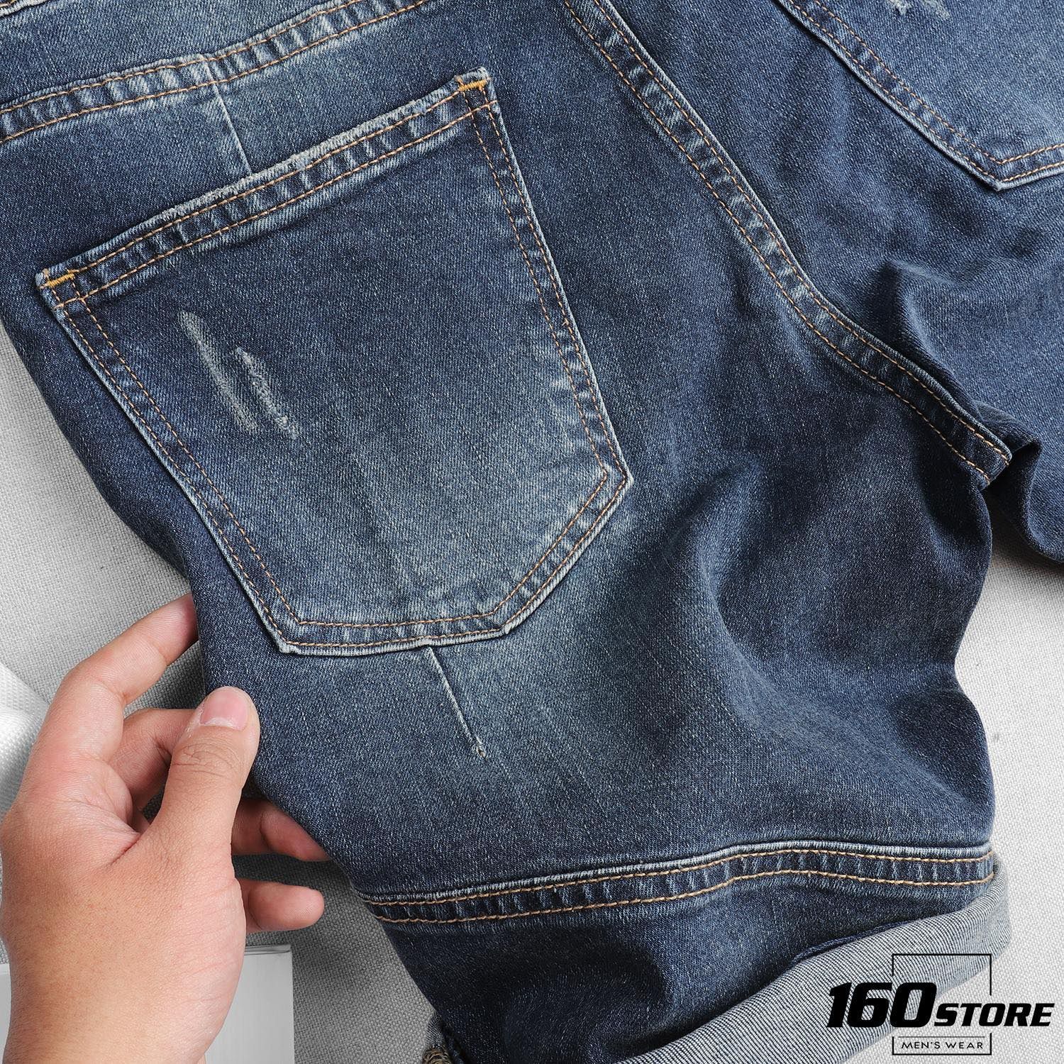 Quần short jean ZRA ripped