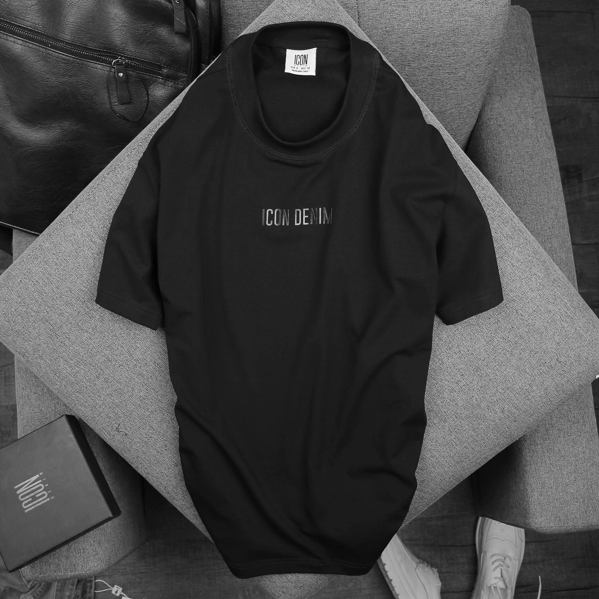 Áo thun ICON DENIM w logo