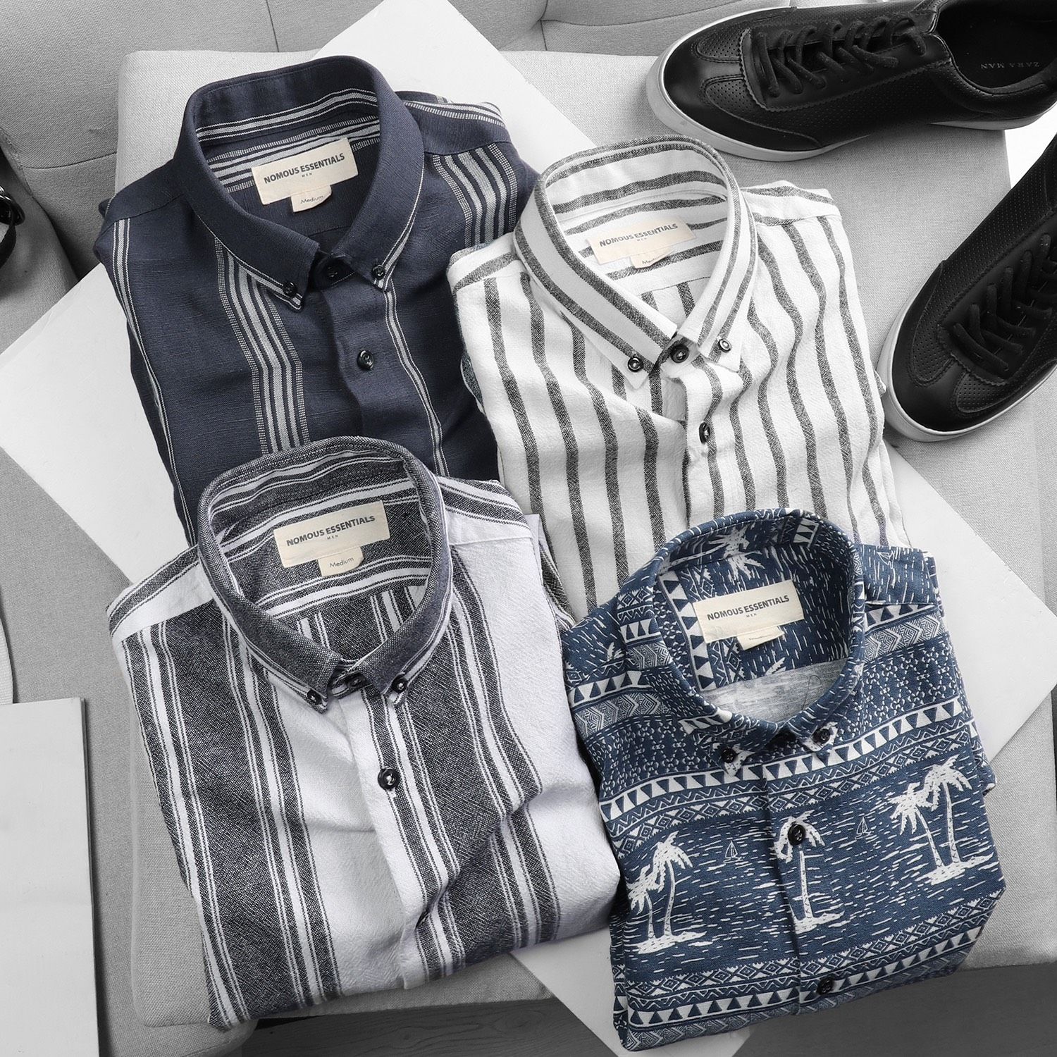 Áo Sơmi NOMOUS ESSENTIALS linen họa tiết