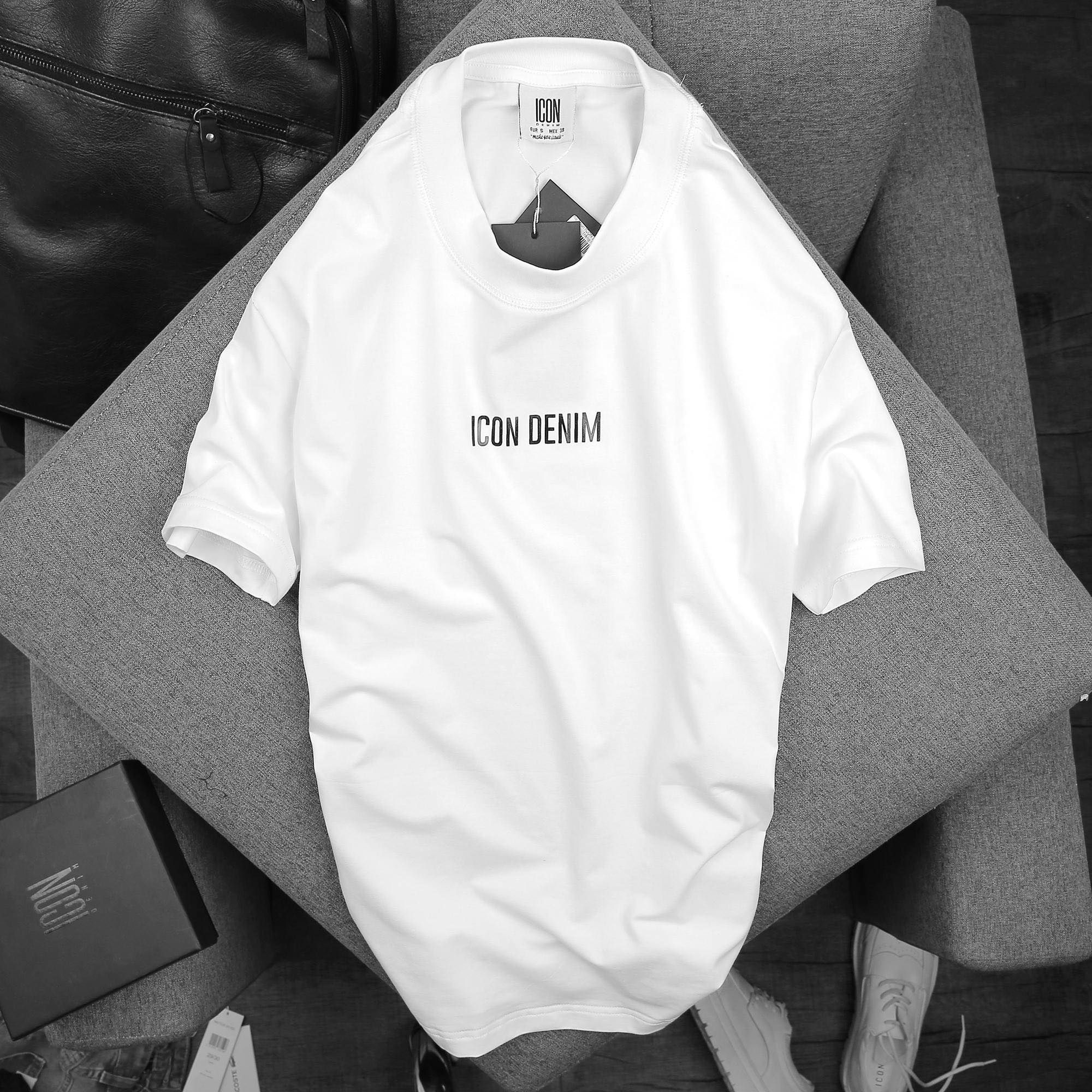 Áo thun ICON DENIM w logo