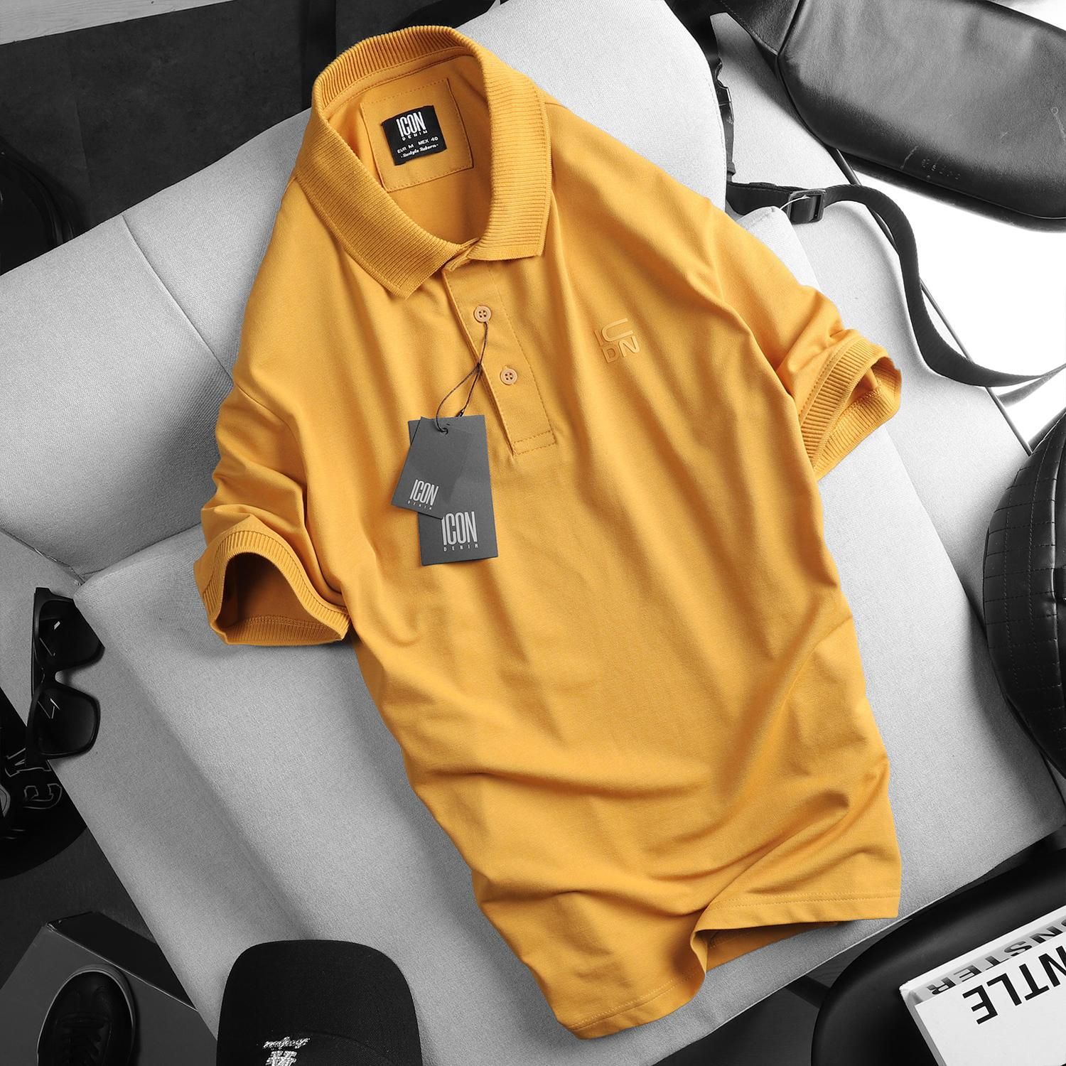 Áo polo ICON DENIM w logo