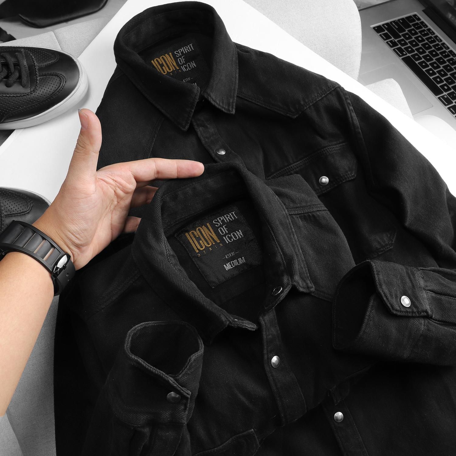 Áo sơmi jean ICON DENIM