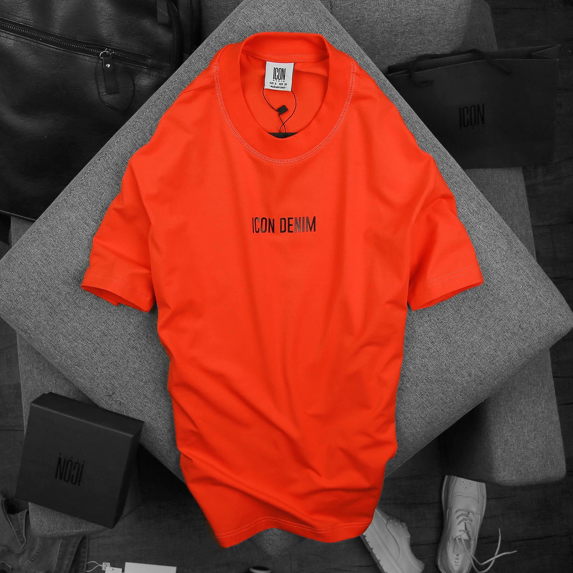 Áo thun ICON DENIM w logo