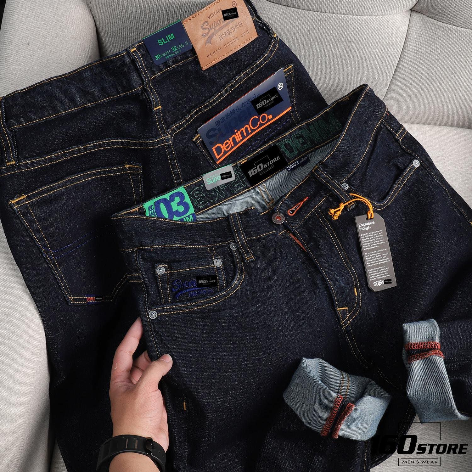 QUẦN JEAN S.D BLUE INDIGO SLIM