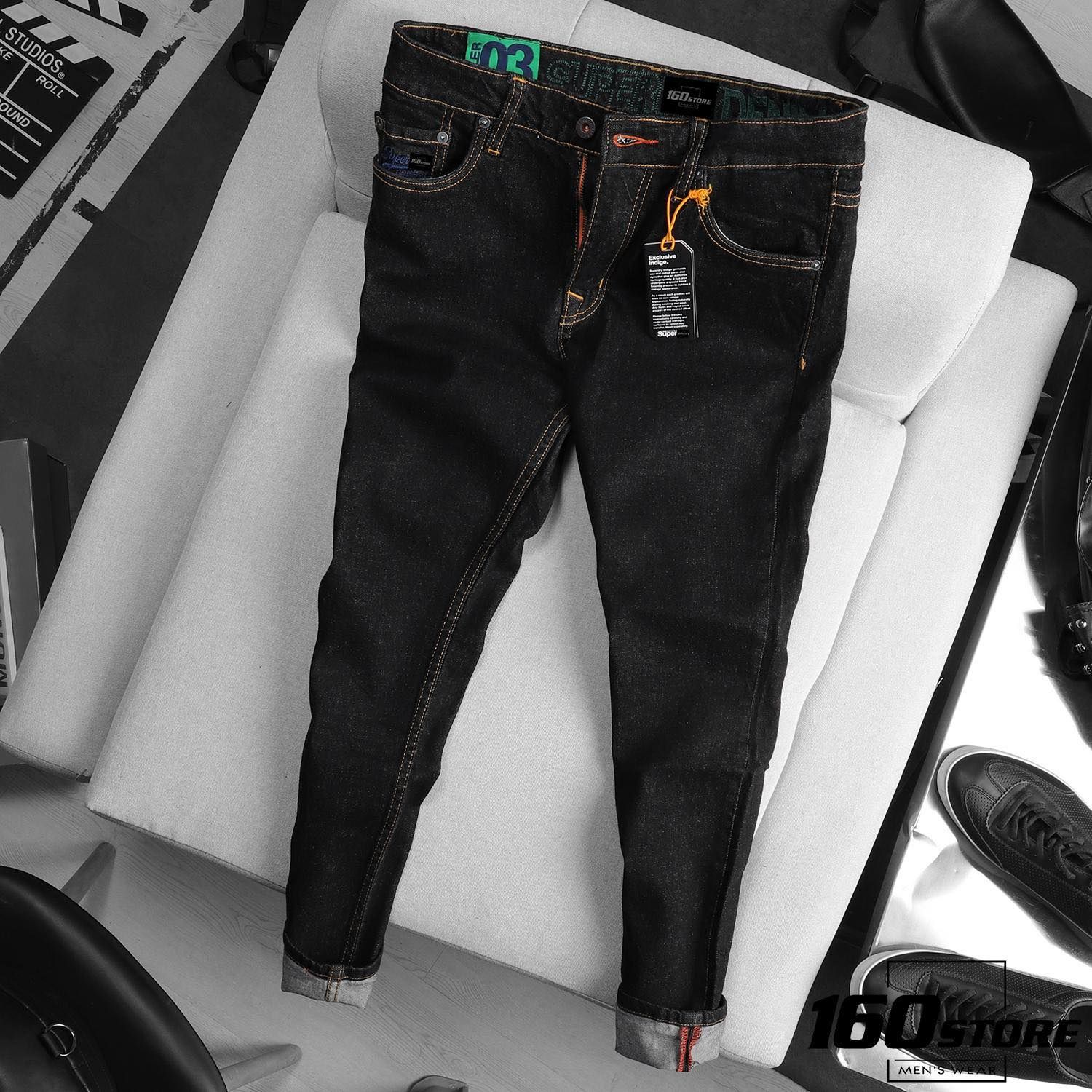 QUẦN JEAN S.D BLACK INDIGO SLIM