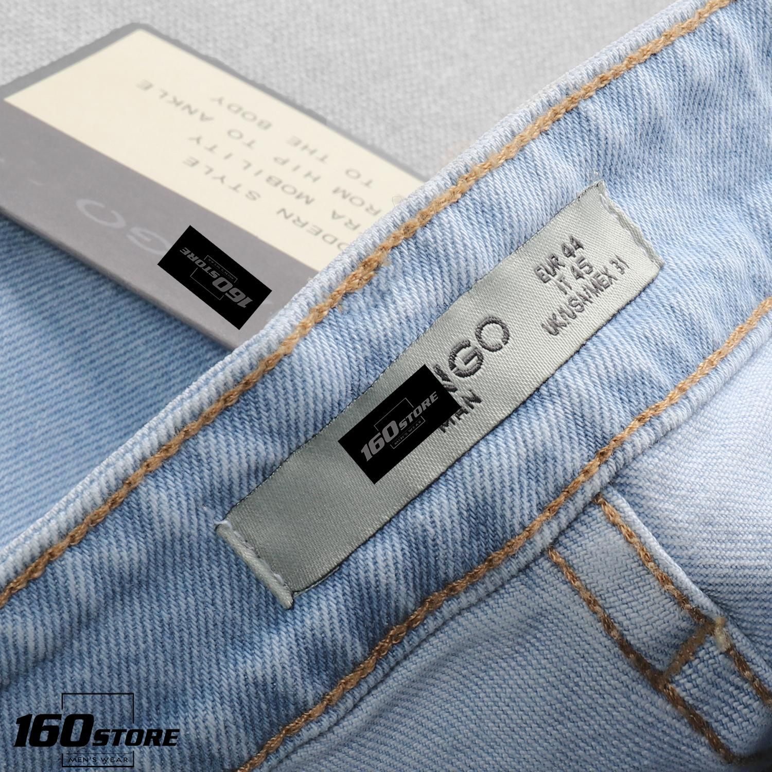 Quần jean M.N.G light blue ripped