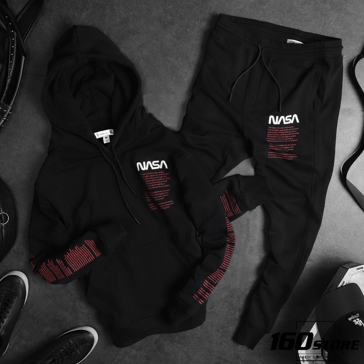 QUẦN JOGGER H.M x NASA track suit